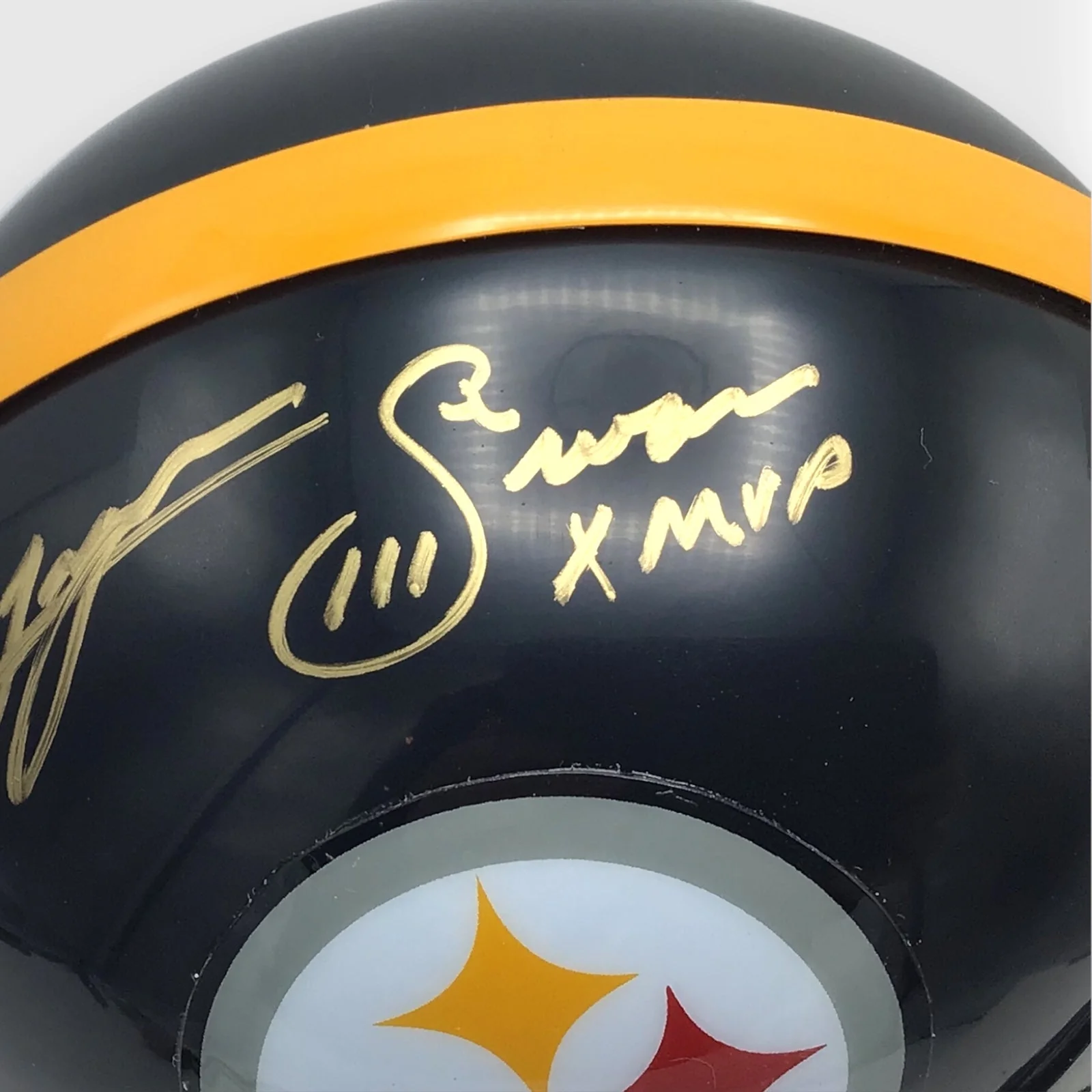 Lynn Swann Steelers Certified Authentic Autographed Mini-helmet Shadowbox - Image 3