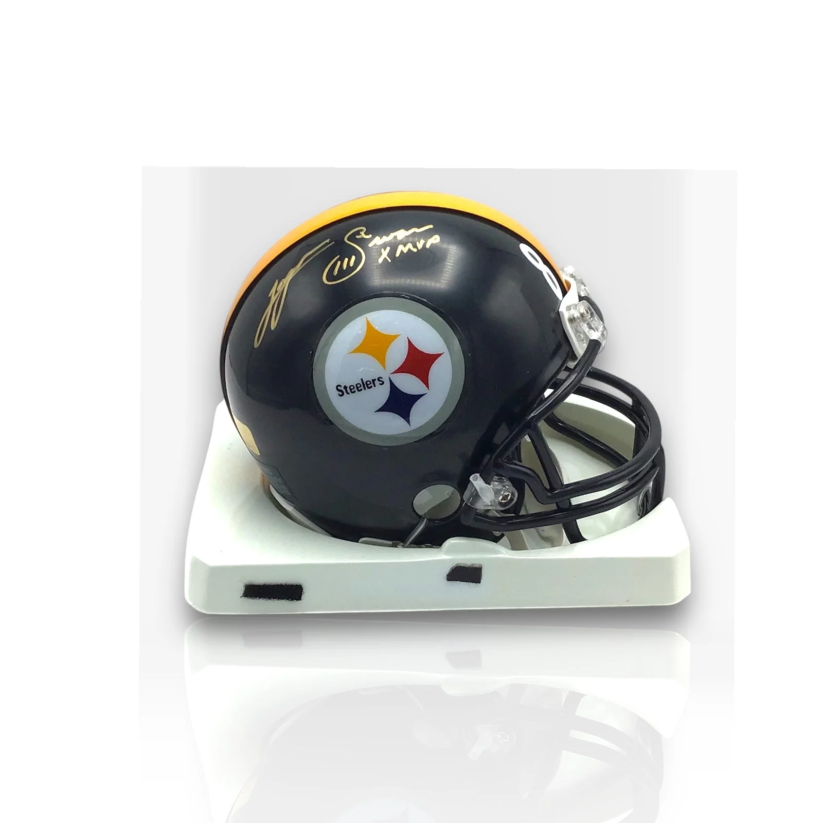 Lynn Swann Steelers Certified Authentic Autographed Mini-helmet Shadowbox - Image 4