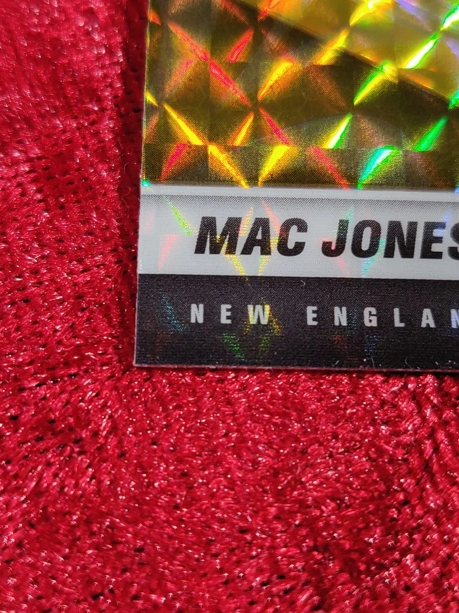 Mac Jones Rookie Gold Mosaic Rookie #306 Panini Prizm 2021 - Image 3