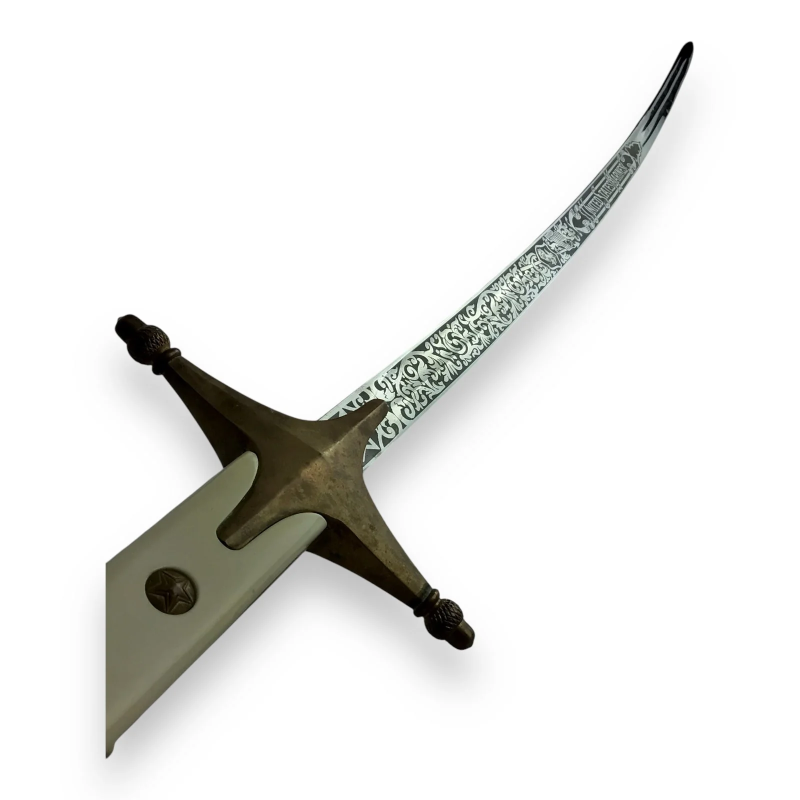 Marine Officer Mameluke Sword & Scabbard Named to Lyonel Kent Roepke 1936–1979 - Image 15