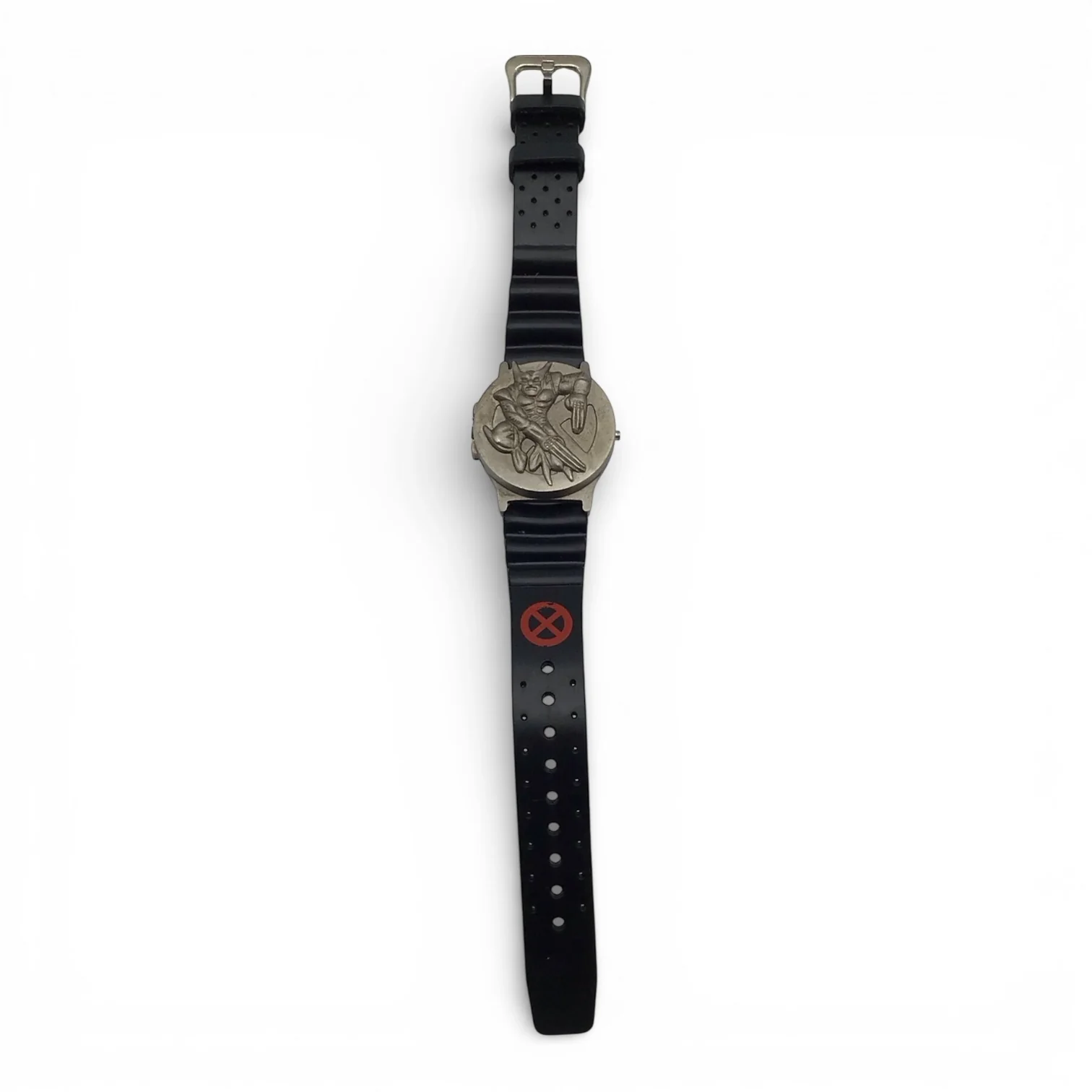 Marvel Comics X-Men Wolverine Metal Character 3D LCD Flip Up Watch 1994