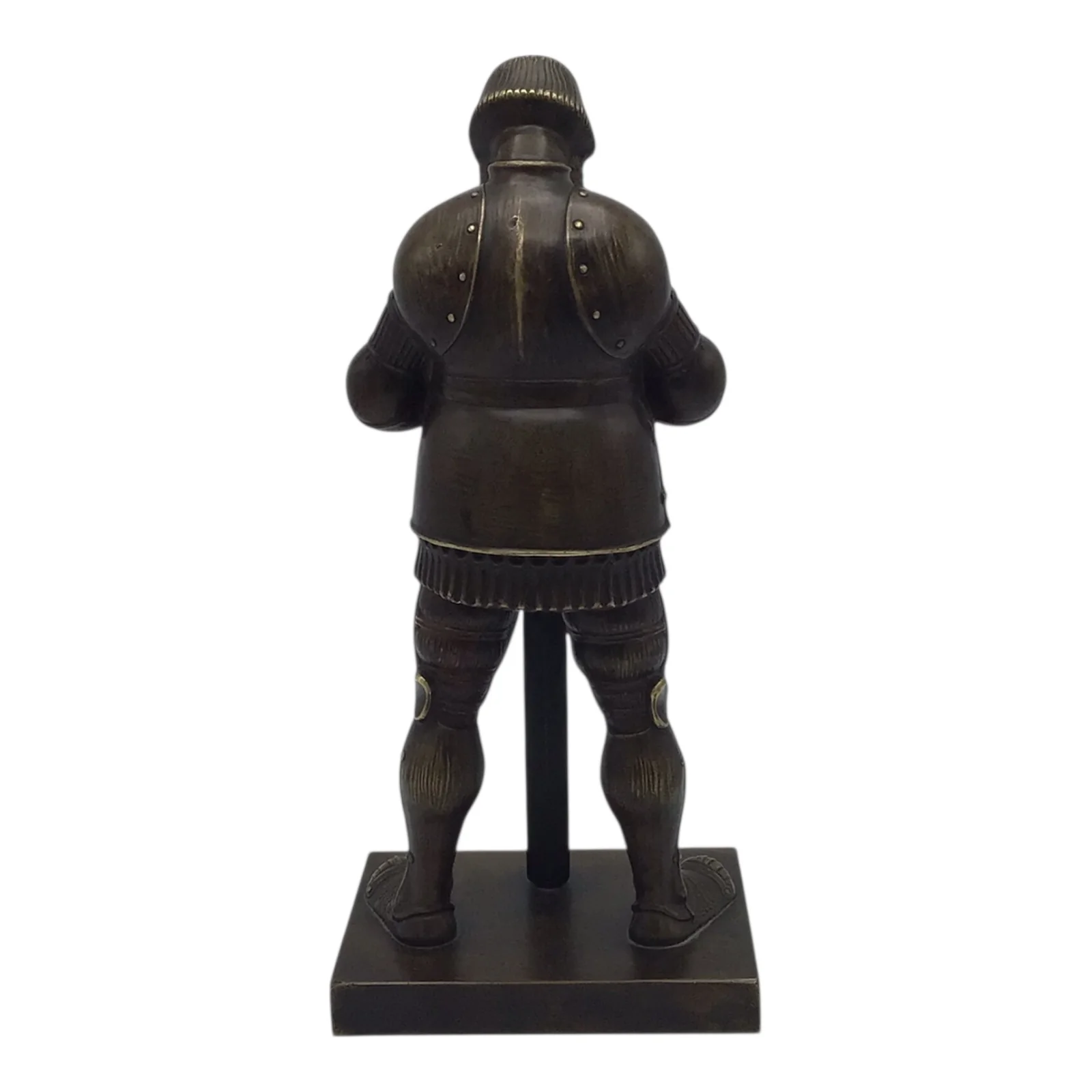 Large Imperial or Third Reich Era Solid Bronze Sculpture of a Germanic Knight - Image 3