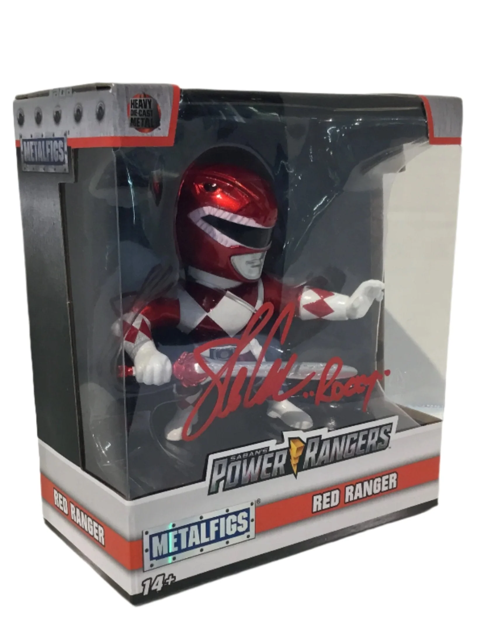 Metalfigs by Jada Toys - Saban's Power Rangers Red Ranger - Signed by Steve Cardenas! - Image 2