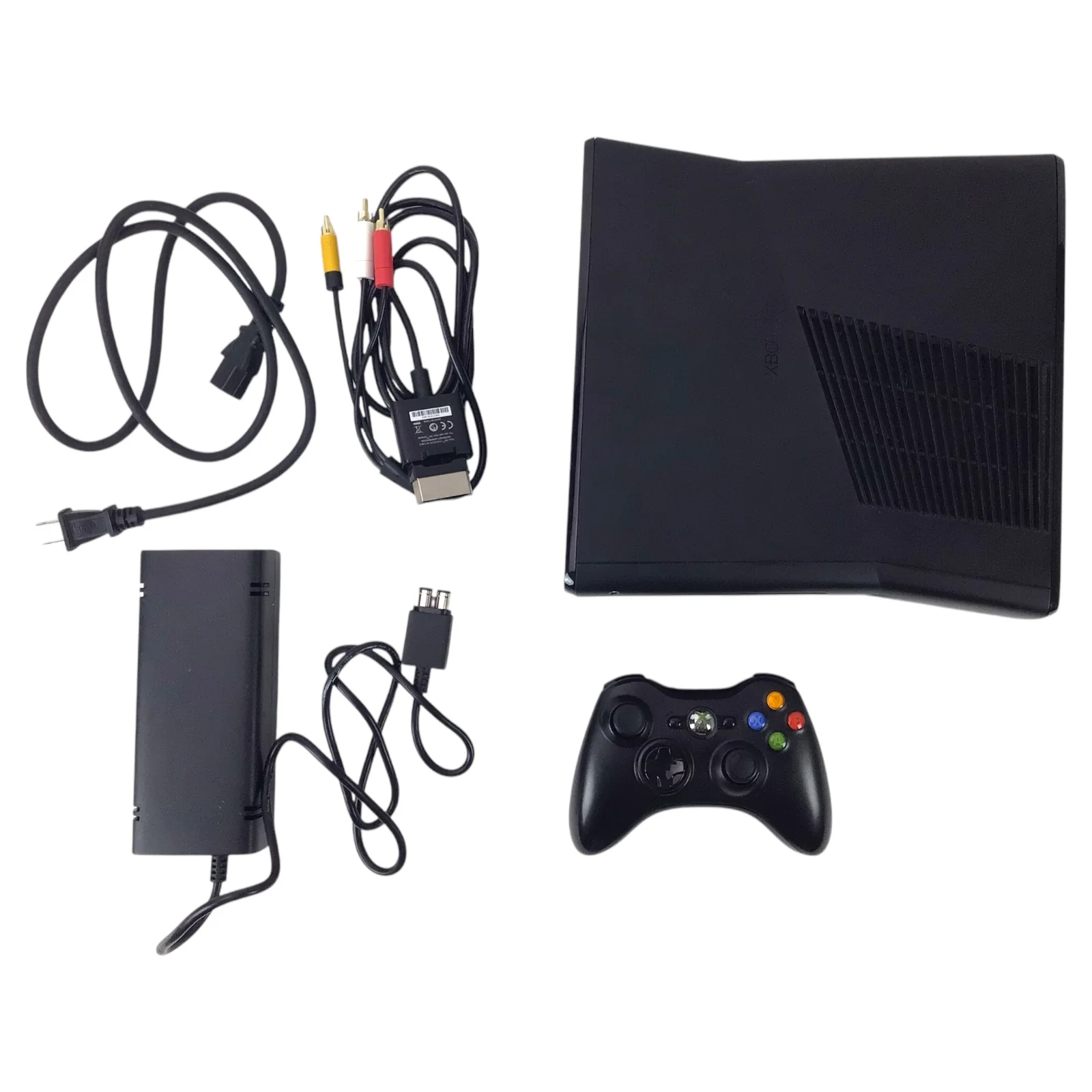 Microsoft Xbox 360 Slim Console - 4GB with Controller & Cables (Working) - Image 3