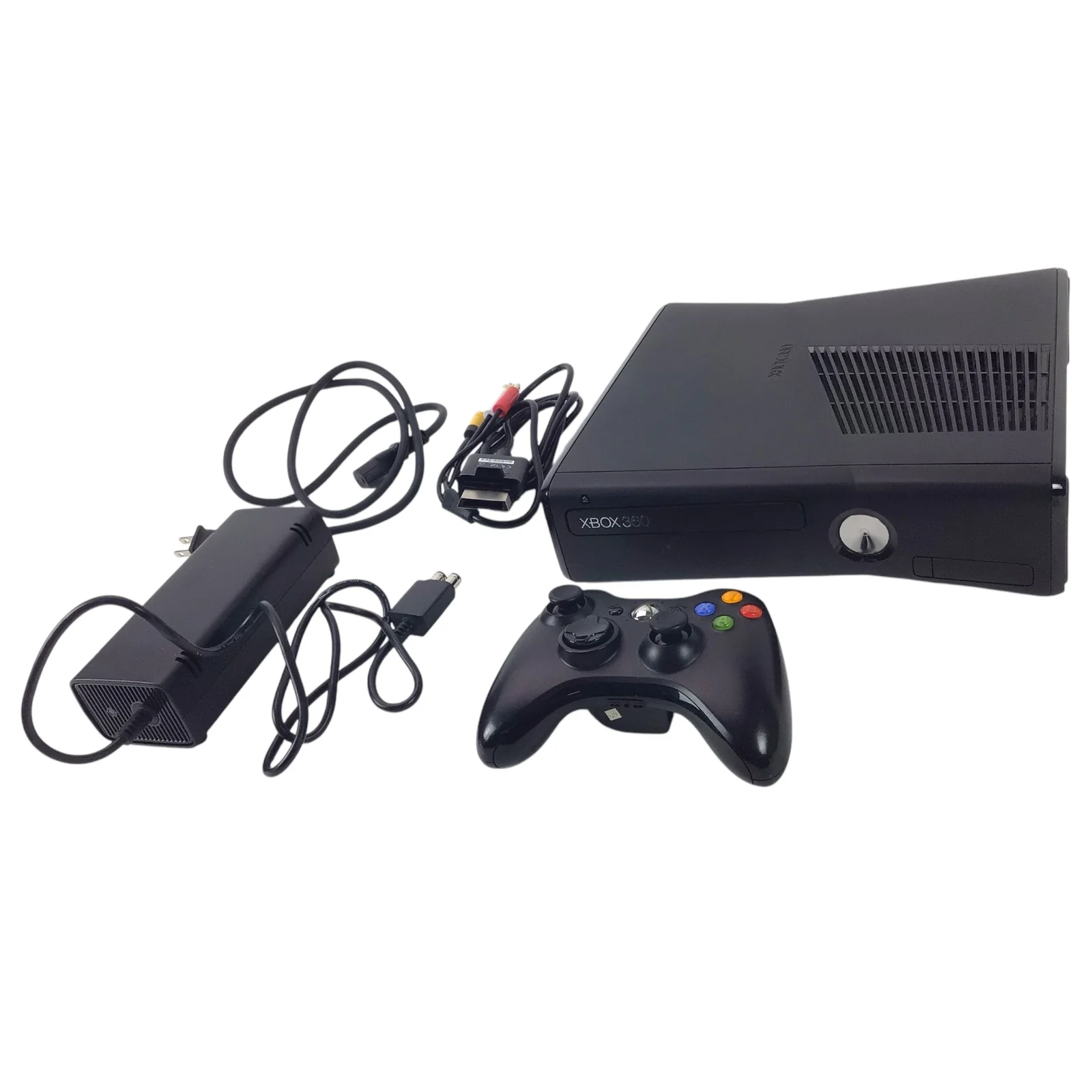 Microsoft Xbox 360 Slim Console - 4GB with Controller & Cables (Working) - Image 4