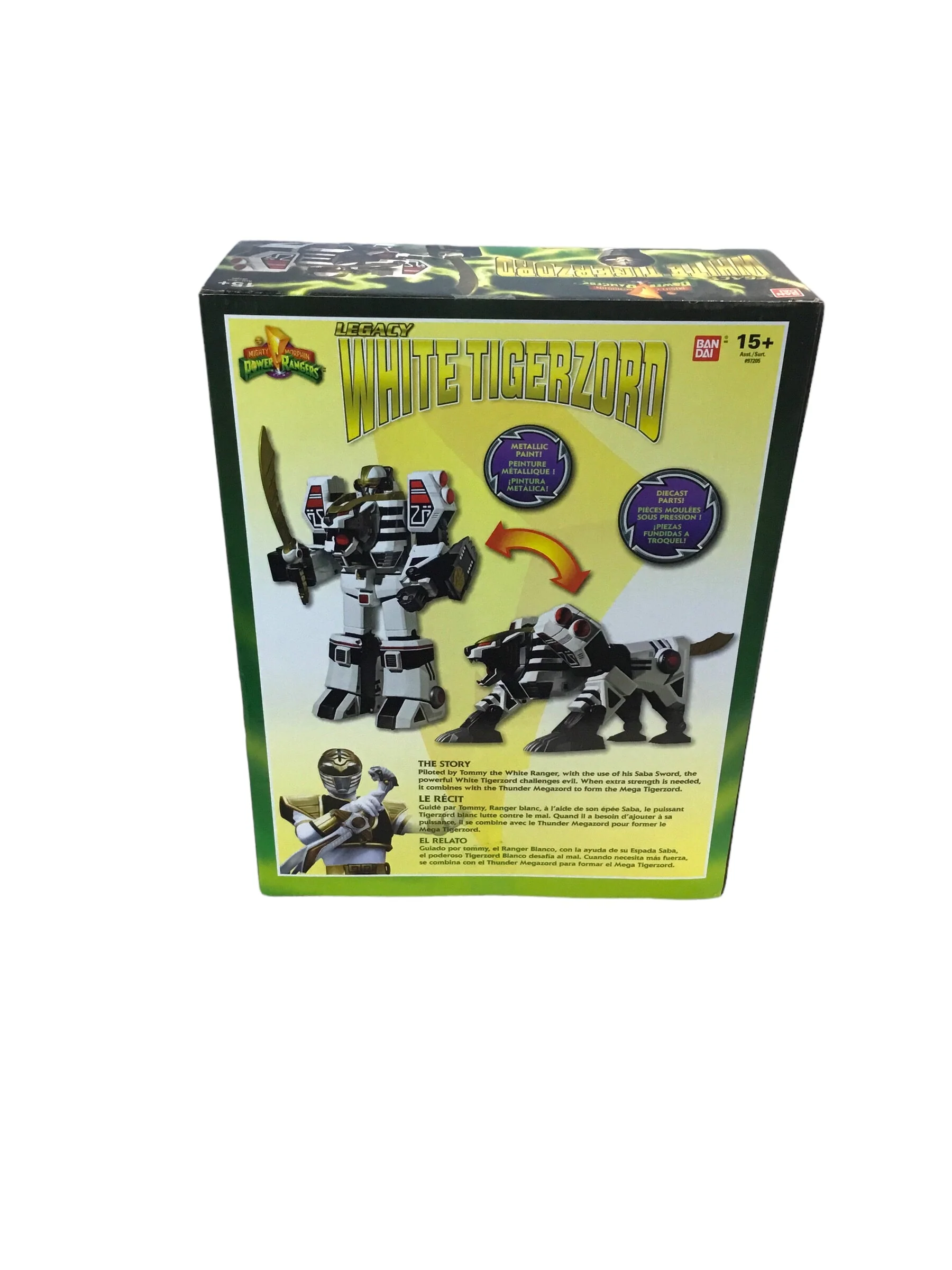 Mighty Morphin Power Rangers Legacy WHITE TIGERZORD Megazord Toys R Us Exclusive new in box - Image 2