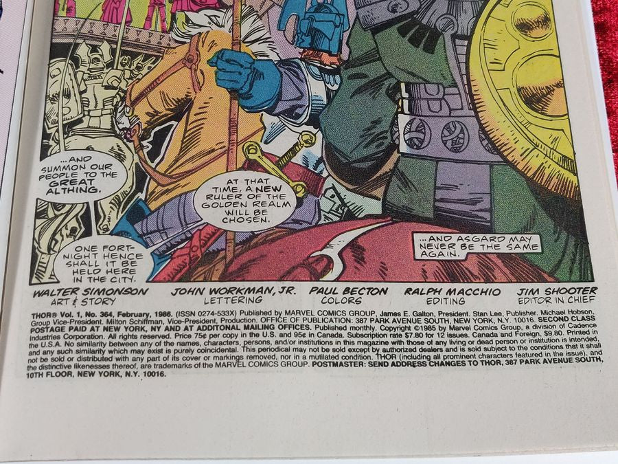 Mighty Thor #364 - Marvel 1986 - First Appearance of Throg! - Image 6