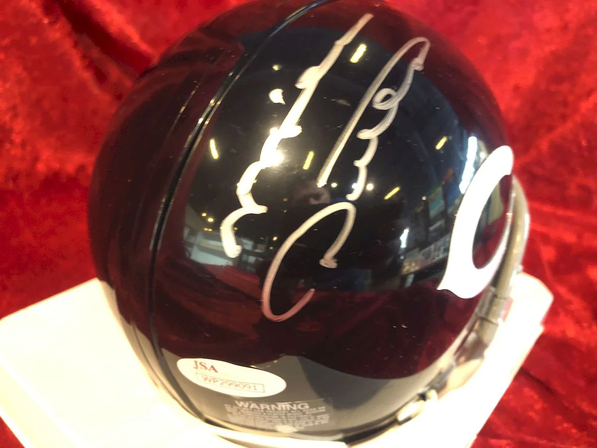 Mike Ditka Bears Certified Authentic Autographed Mini Helmet Shadowbox - Image 2