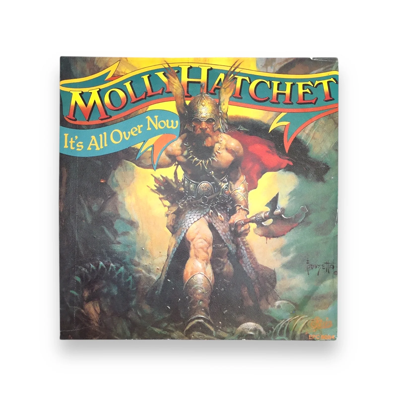 Molly Hatchet It's All Over Now 45 Record Vinyl Epic - Image 4