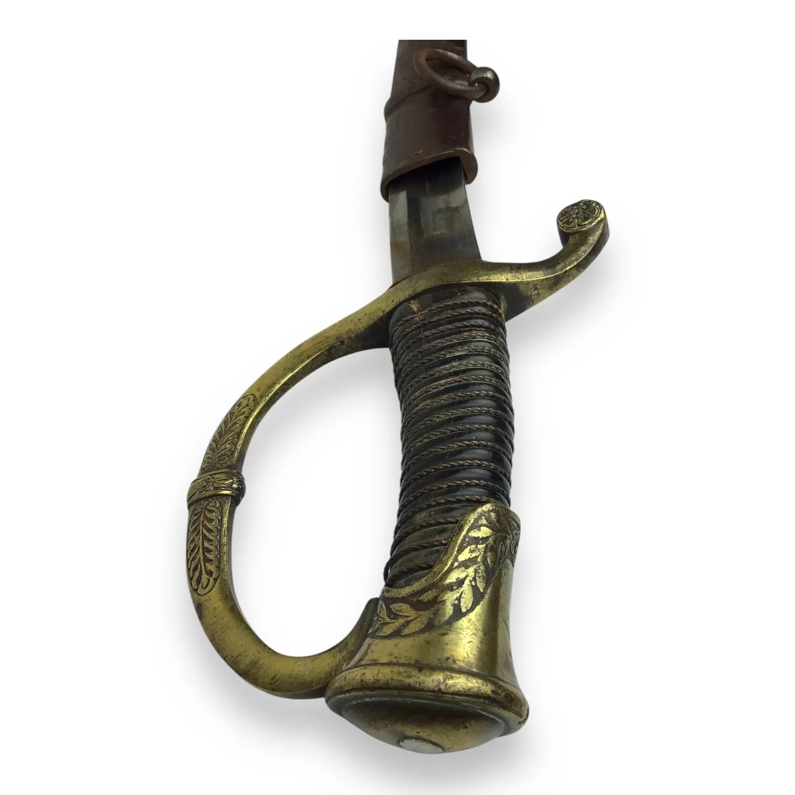 Mounted Cannonier Officer’s Saber Model 1829 w/ Engraved Blade & Metal Sheath - Image 8