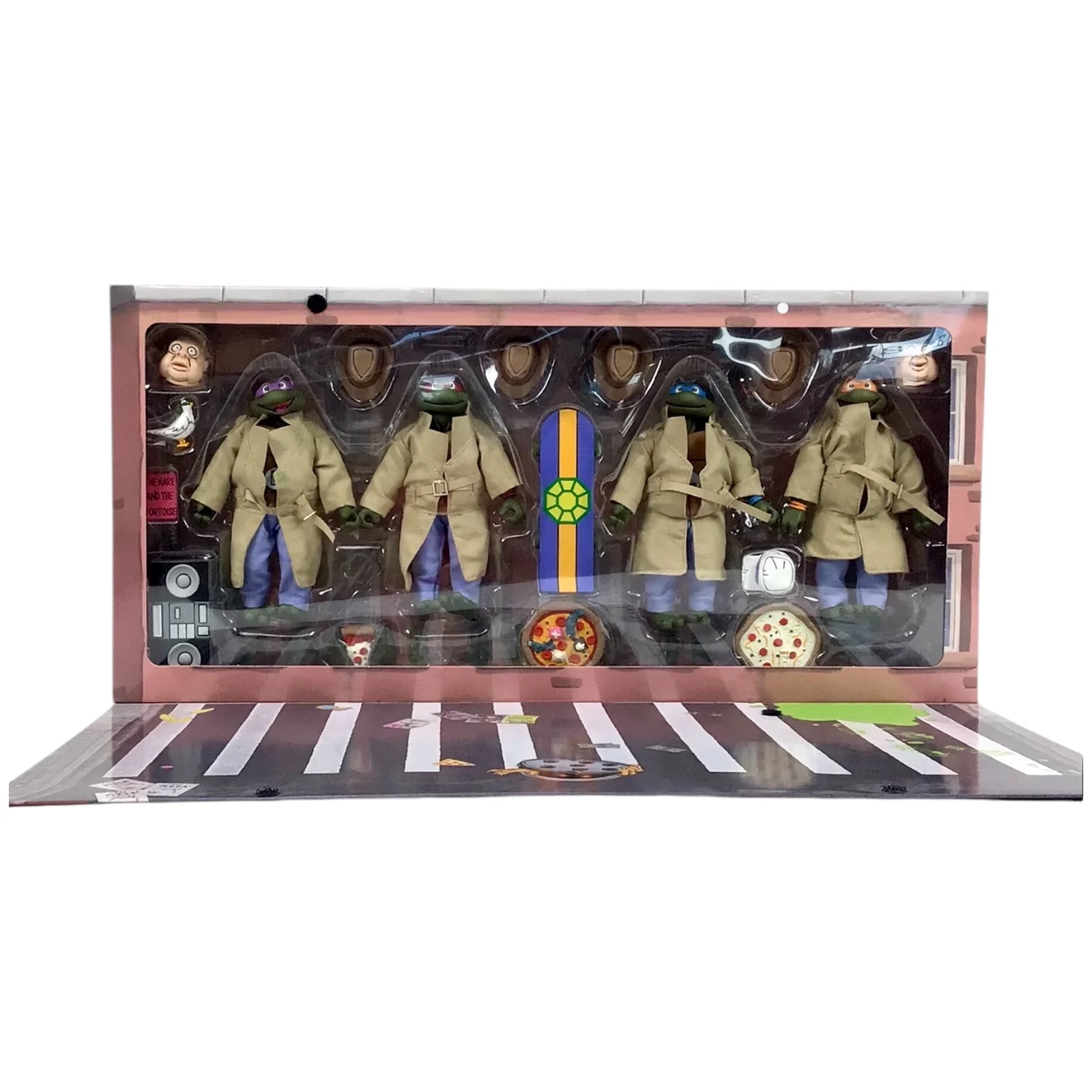 NECA TMNT Turtles In Disguise Figure 4 Pack Set TARGET Exclusive! Unopened - Image 2
