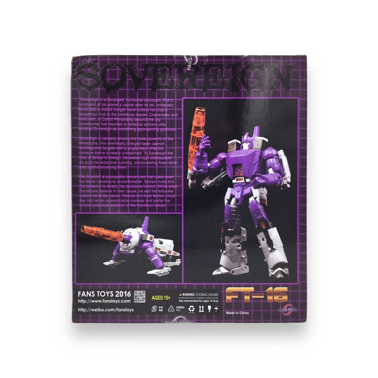 Fans Toys FT-16M Sovereign G1 Galvatron NEW SEALED Metallic color MP Action Figure Third Party - Image 2