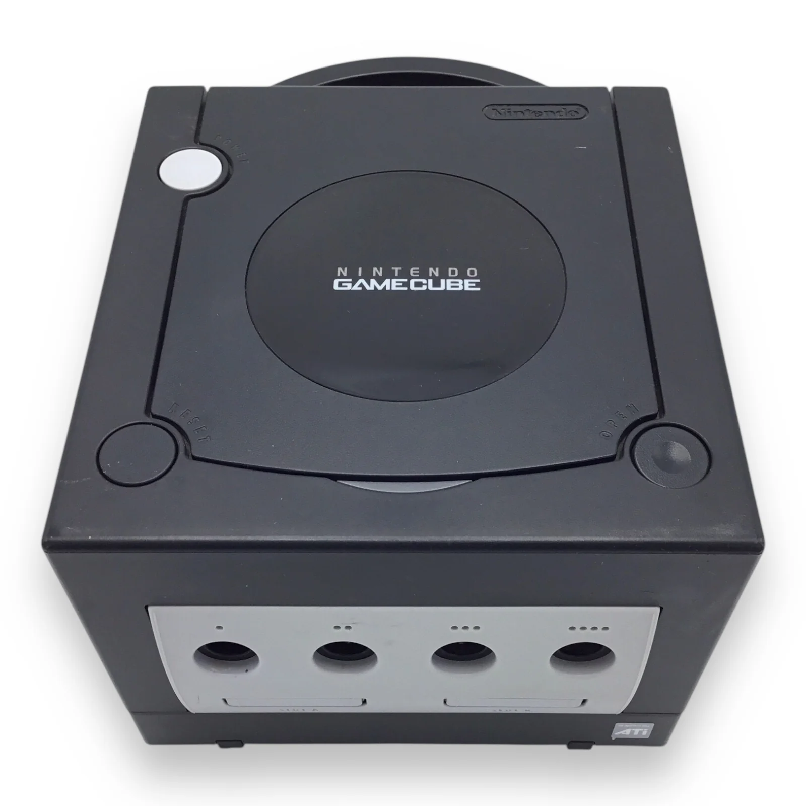 Nintendo GameCube Black Console DOL-001 w/ Controller & Cables – Tested - Image 3