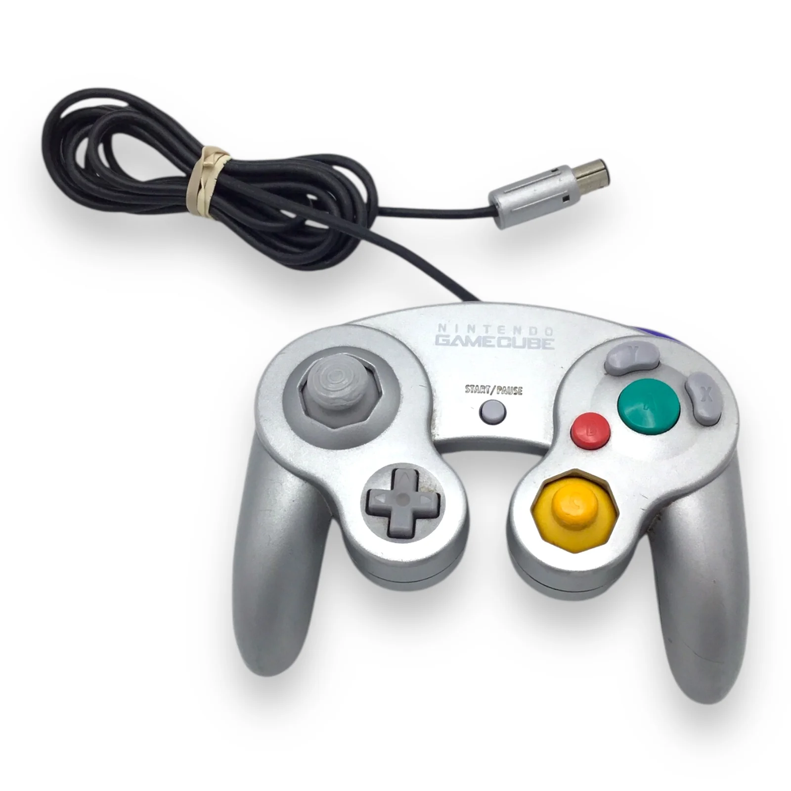 Nintendo GameCube Silver Console DOL-001 w/ Silver Controller & Cables – Tested - Image 7