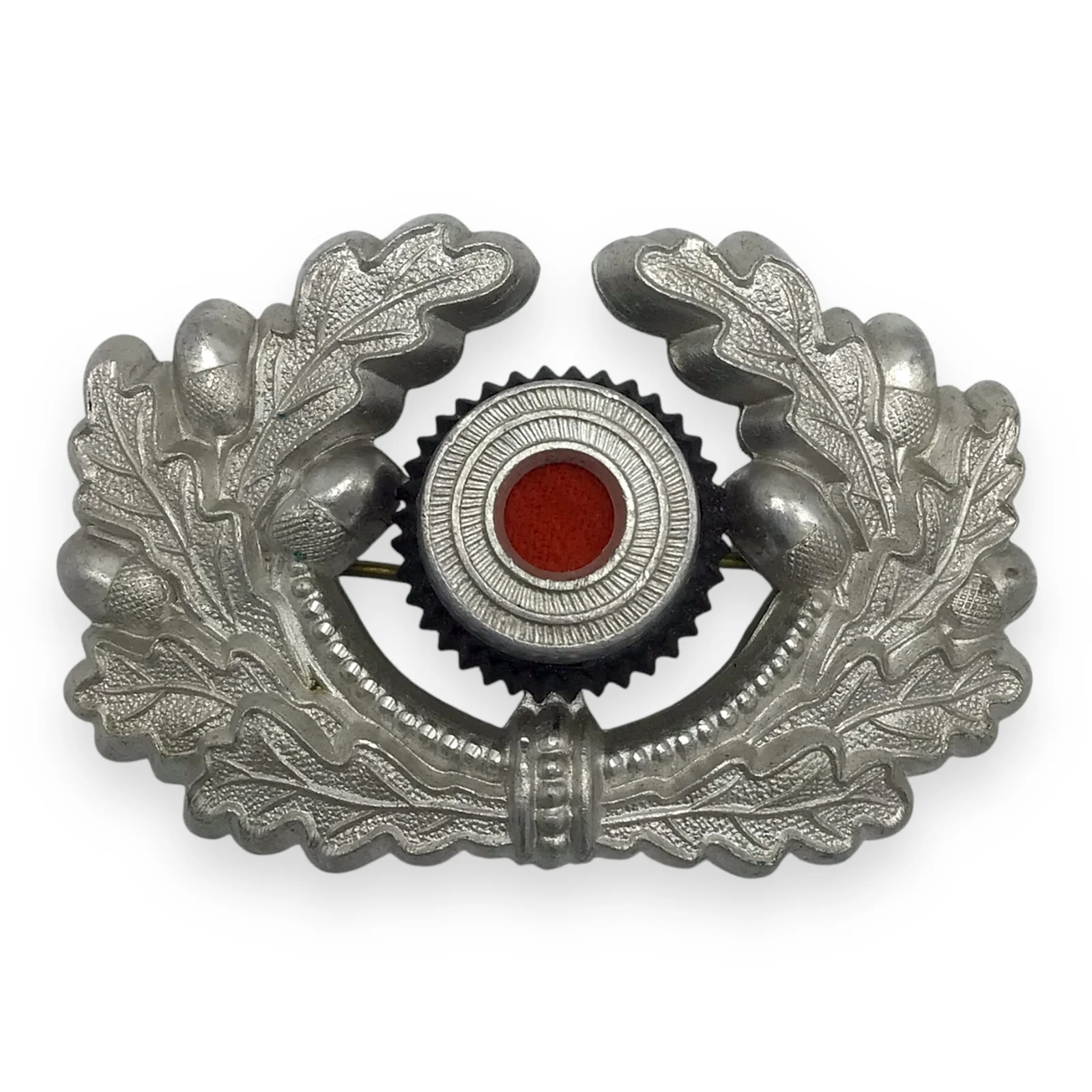 Original German WWII Army EM/NCO Cap Wreath & Cockade with Pins - Image 5