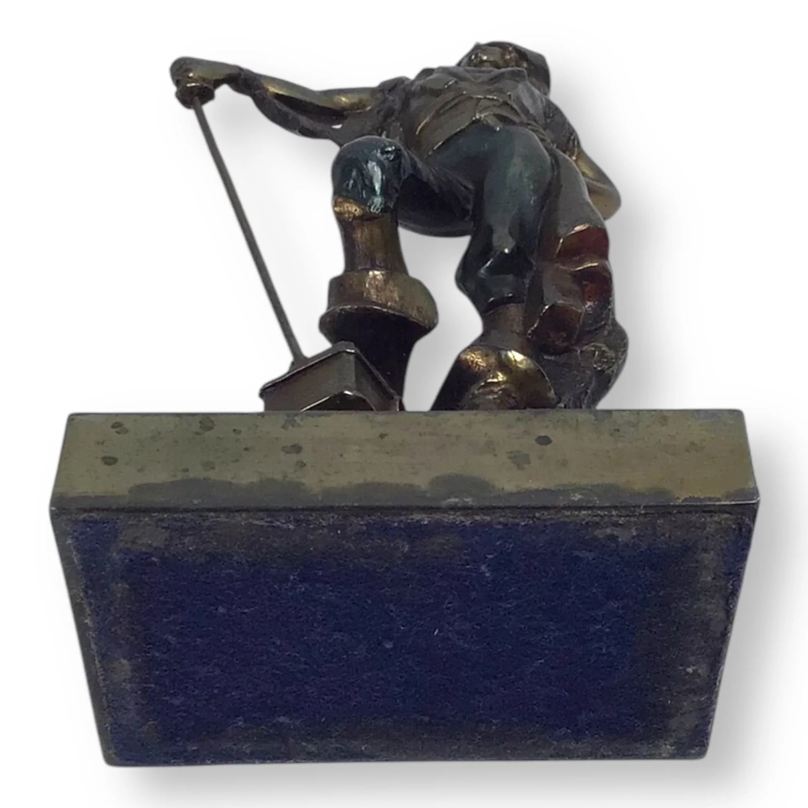 Paul Herzel Pirate with Treasure Chest Bookend – Pompeian Bronze, c. 1920s - Image 3