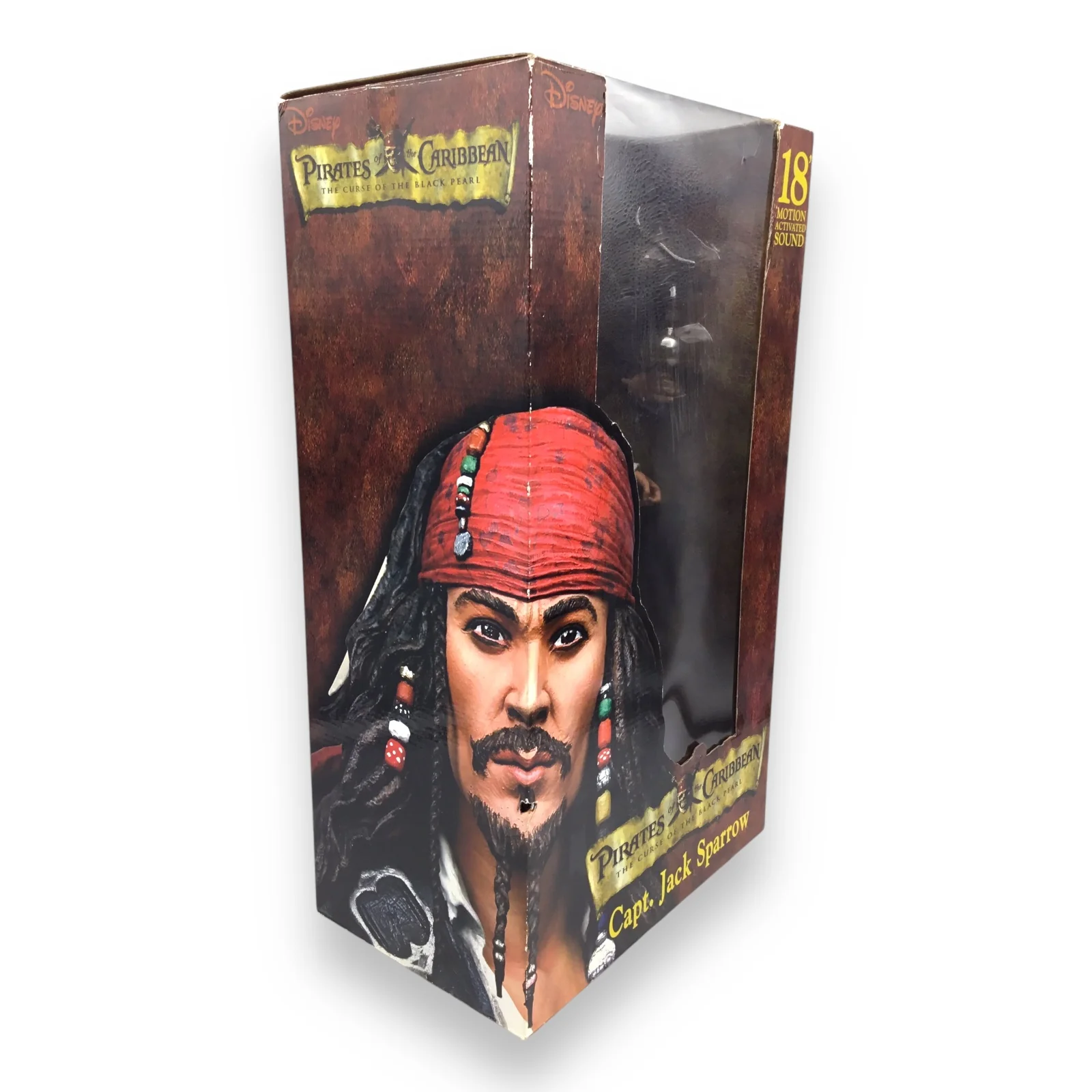 Pirates of the Caribbean Curse of the Black Pearl Capt. Jack Sparrow 18" Talking Figure NECA - Image 5
