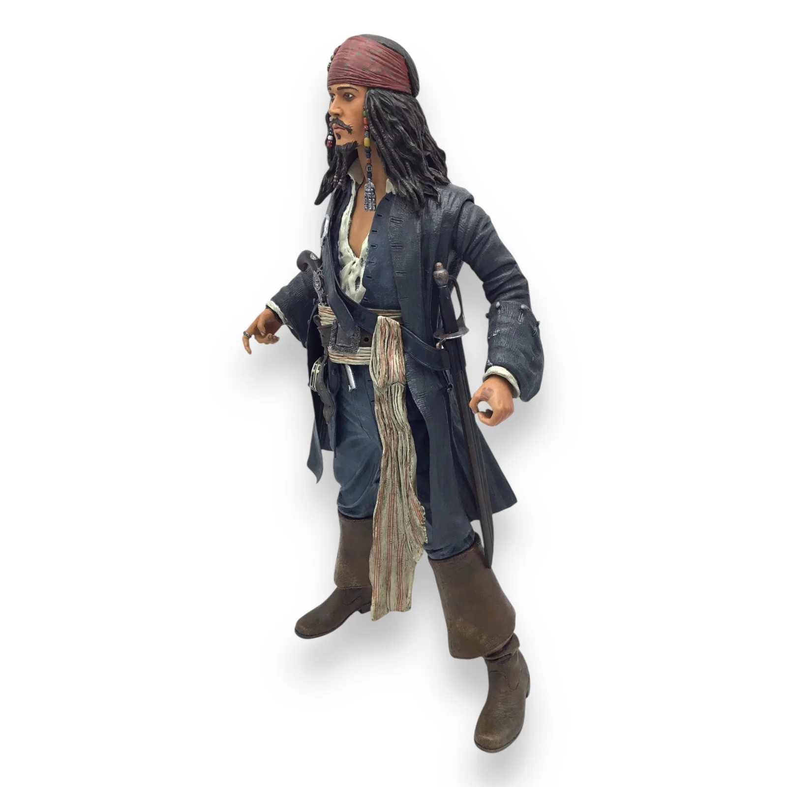 Pirates of the Caribbean Curse of the Black Pearl Capt. Jack Sparrow 18" Talking Figure NECA - Image 9