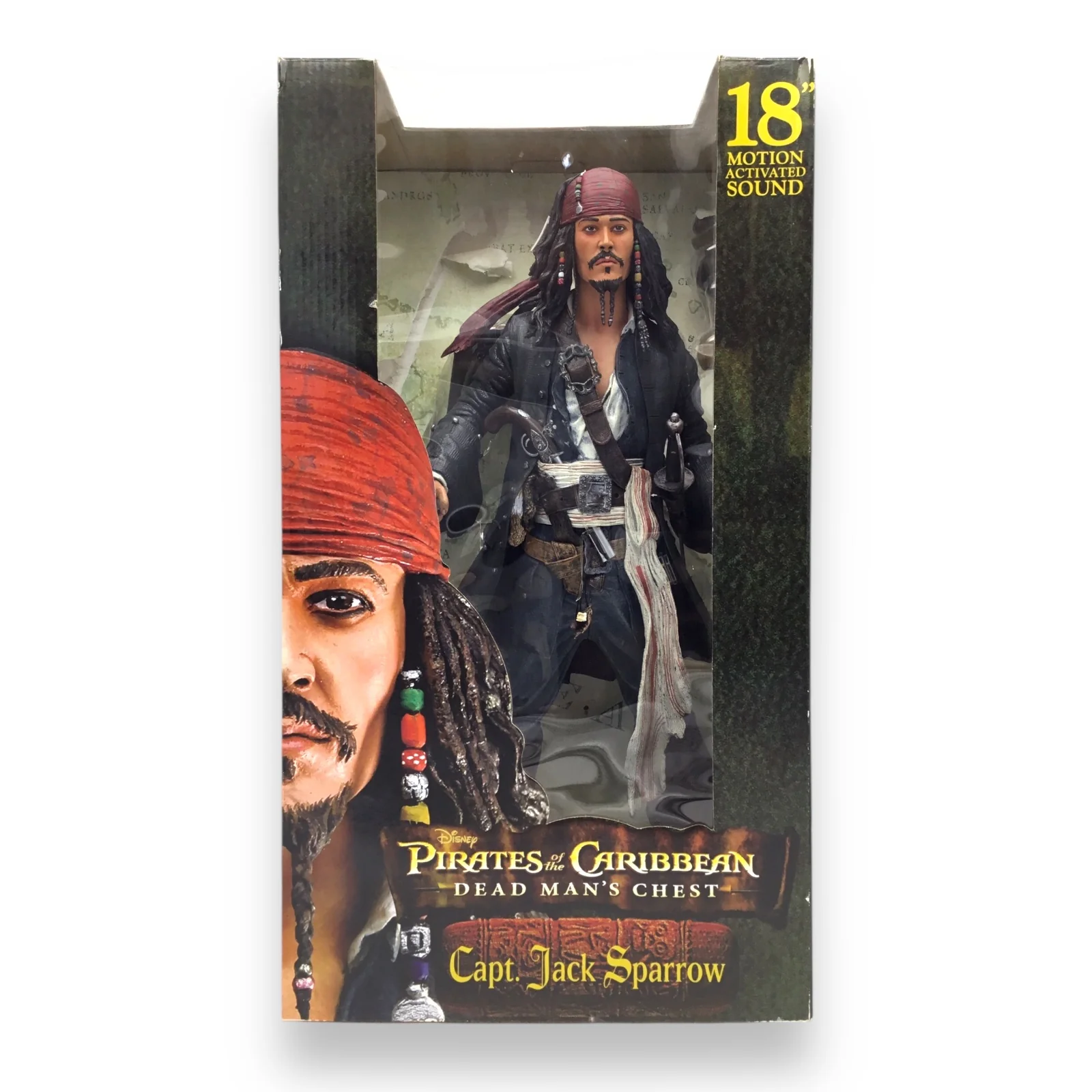 Pirates of the Caribbean Dead Man's Chest Capt. Jack Sparrow 18" Talking Figure NECA - Image 4