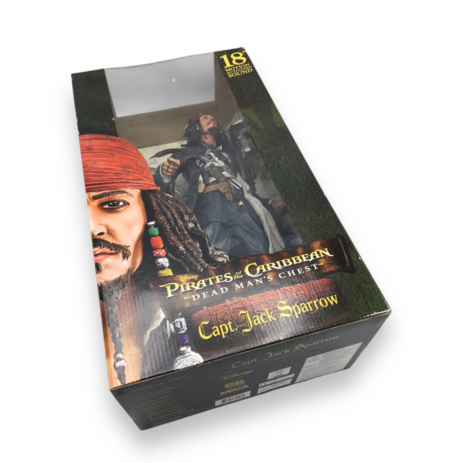 Pirates of the Caribbean Dead Man's Chest Capt. Jack Sparrow 18" Talking Figure NECA - Image 7