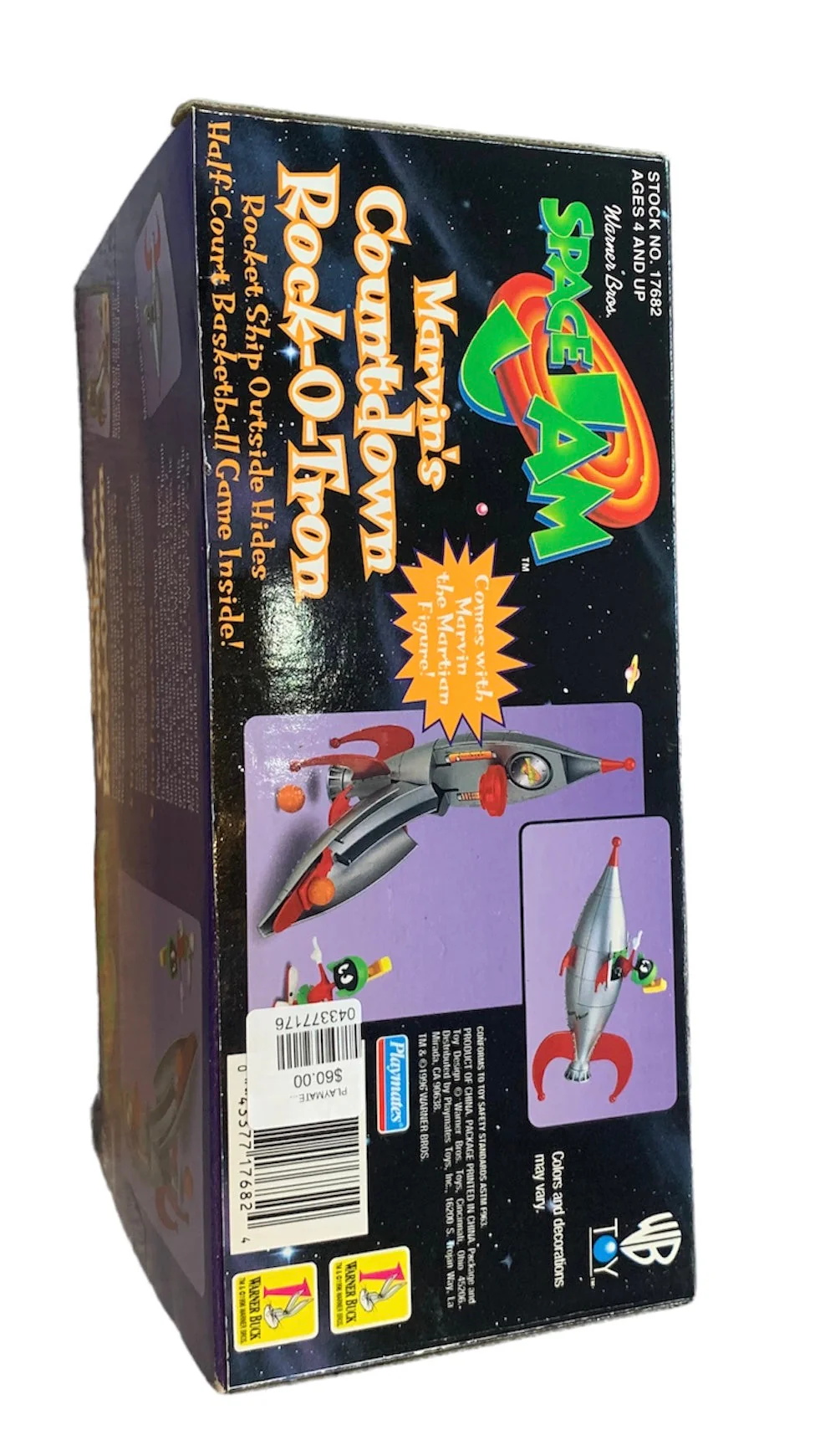 PLAYMATES SPACE JAM MARVIN’S COUNTDOWN ROCK-O-TRON PLAYSET MIB Michael Jordan - Image 3