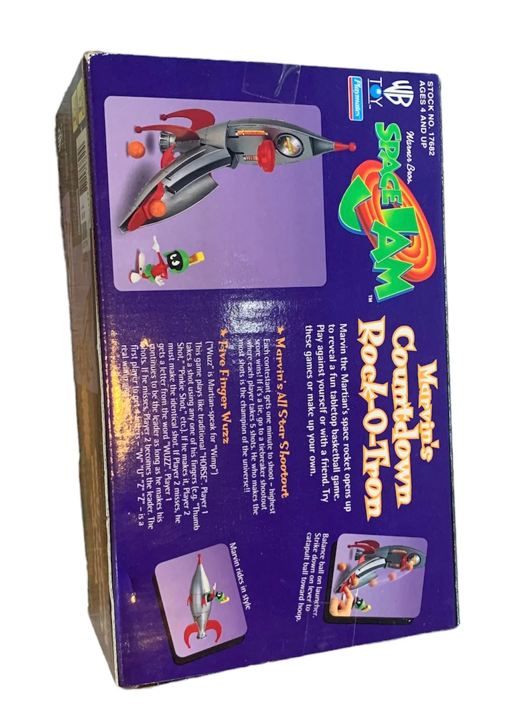 PLAYMATES SPACE JAM MARVIN’S COUNTDOWN ROCK-O-TRON PLAYSET MIB Michael Jordan - Image 4