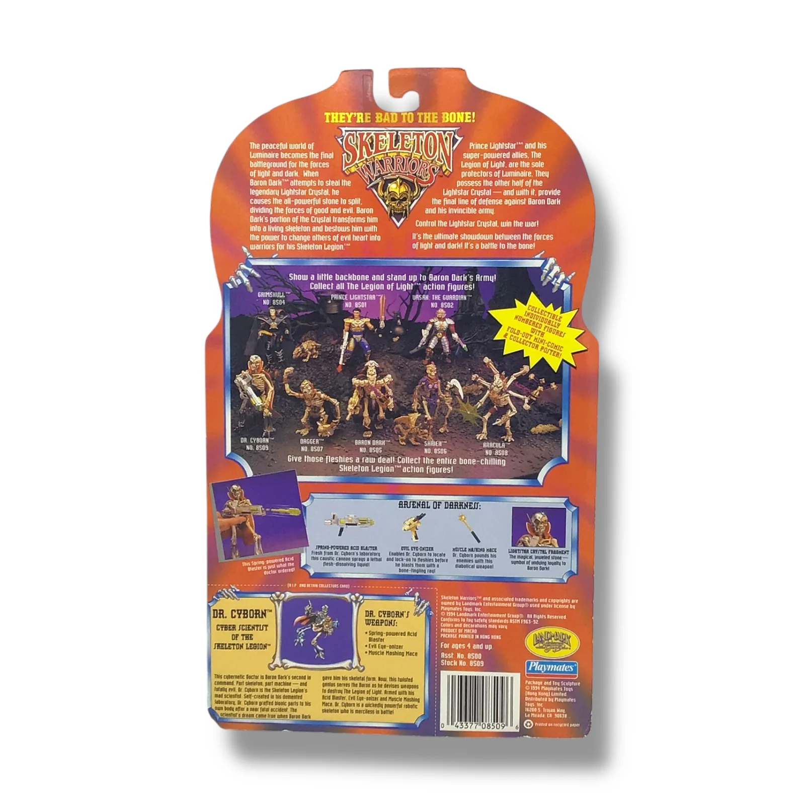 Playmates - Vintage Dr. Cyborn Action Figure | Skeleton Warriors - Image 3