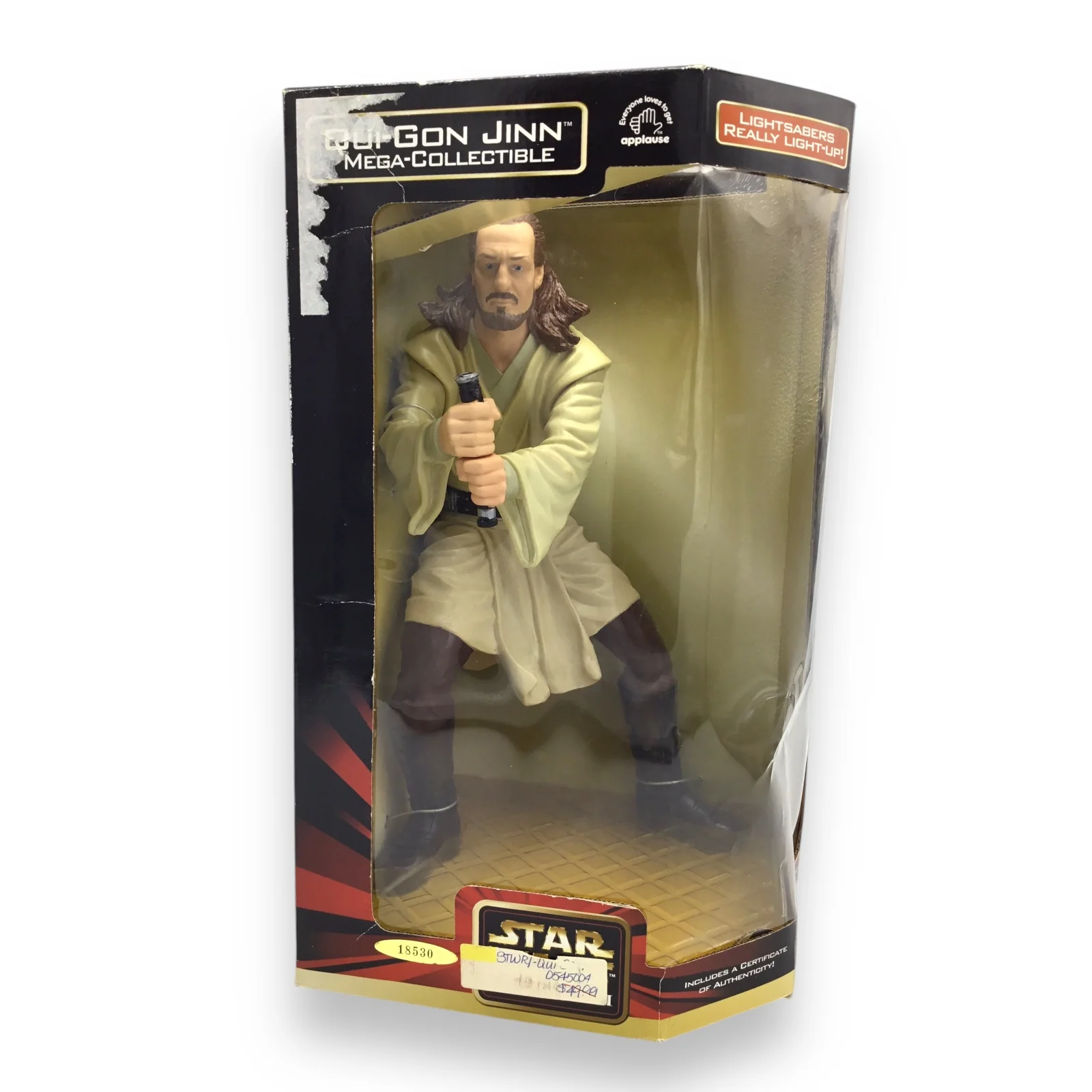 Qui-Gon Jinn Mega-Collectible Star Wars Episode I Applause Figure - Image 3