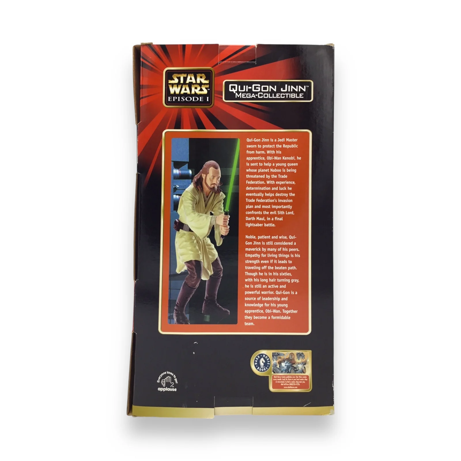 Qui-Gon Jinn Mega-Collectible Star Wars Episode I Applause Figure - Image 5