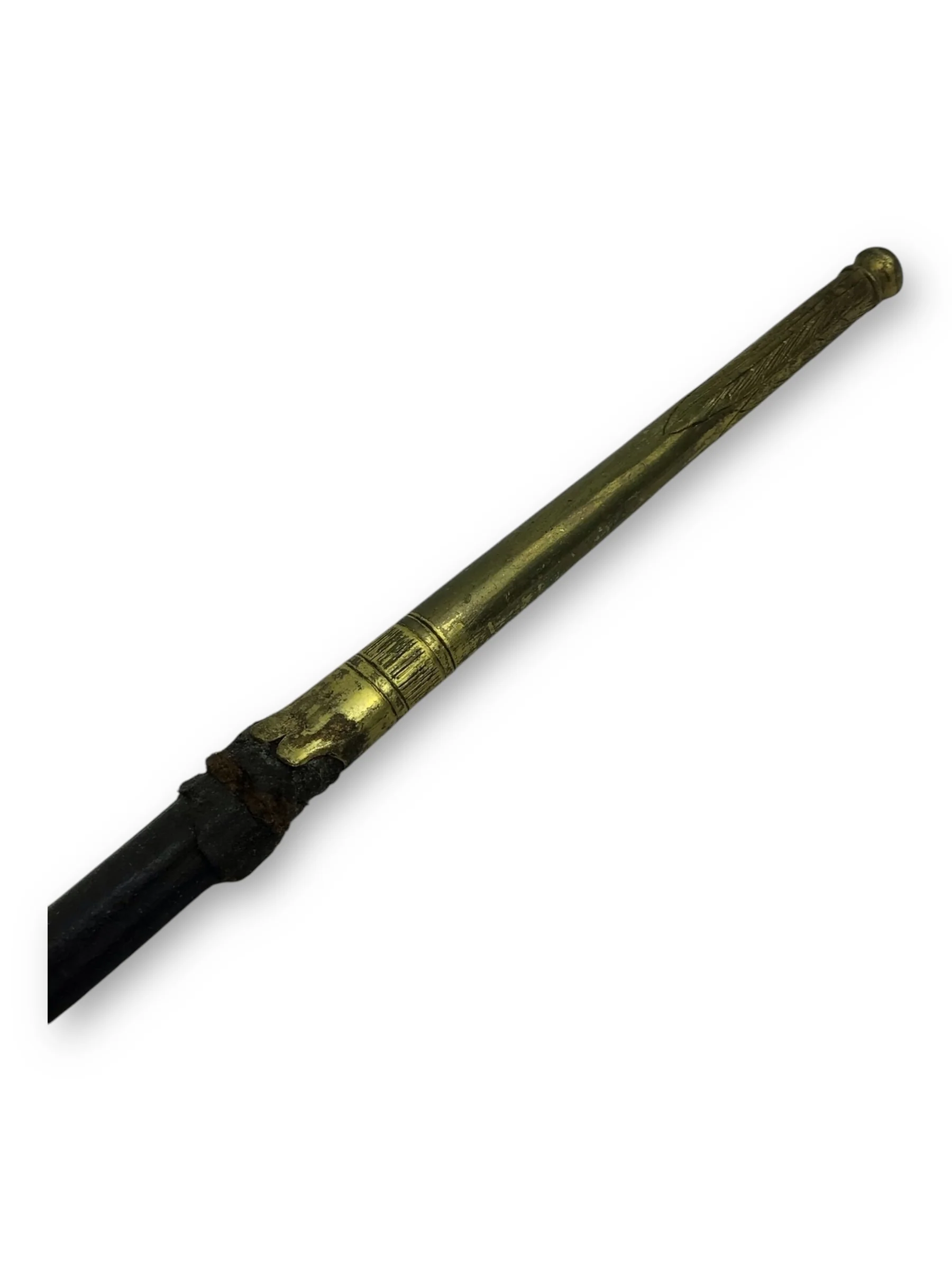 Rare German Diplomatic Sword – Napoleonic Era, ca. 1860 | Pearl Grip & Blue-Gold Inlay - Image 9