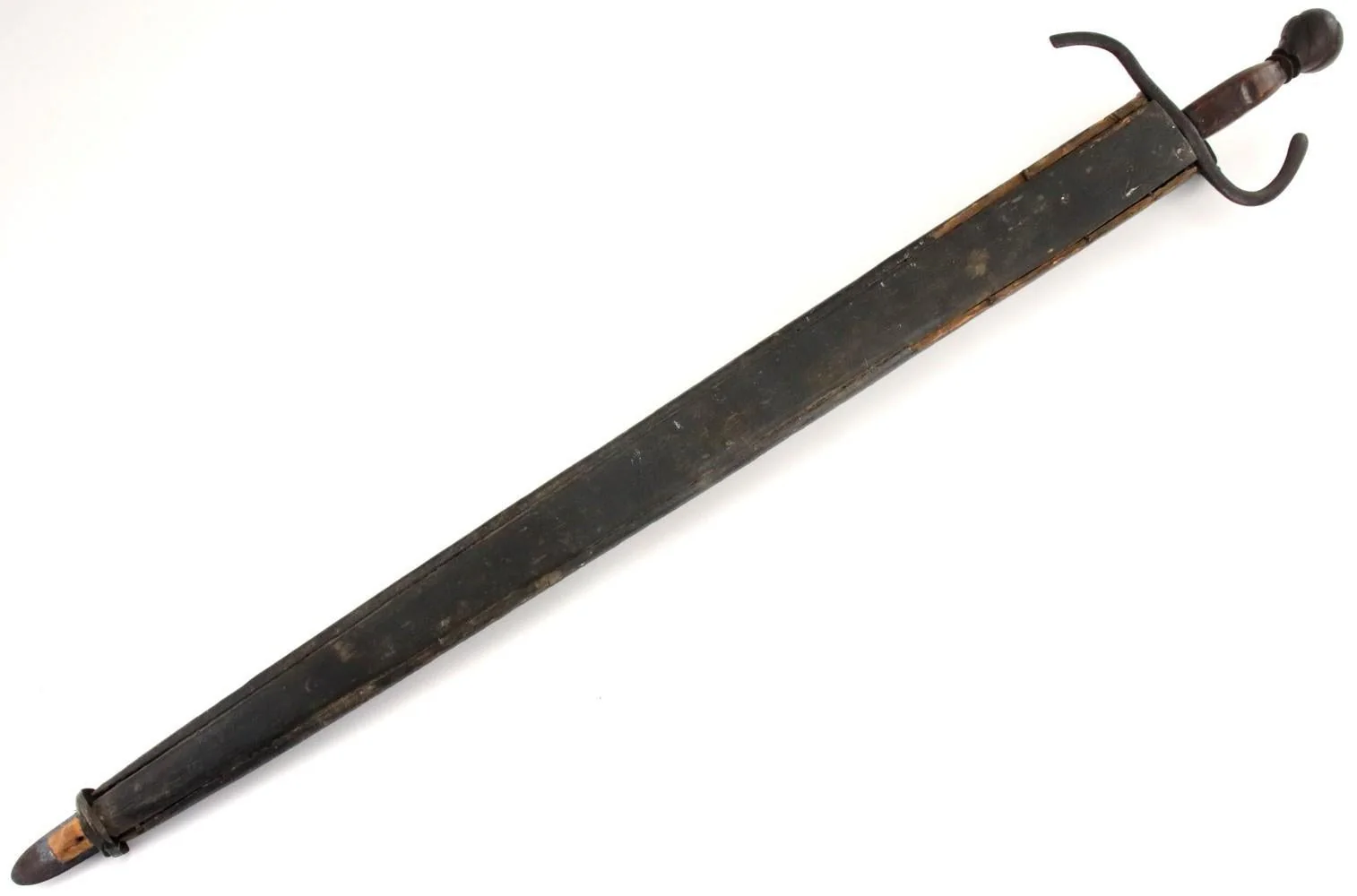 Rare Italian Nobleman's Falchion Sword w/ Pierced Fullers & Scabbard -Mid 16th C - Image 13