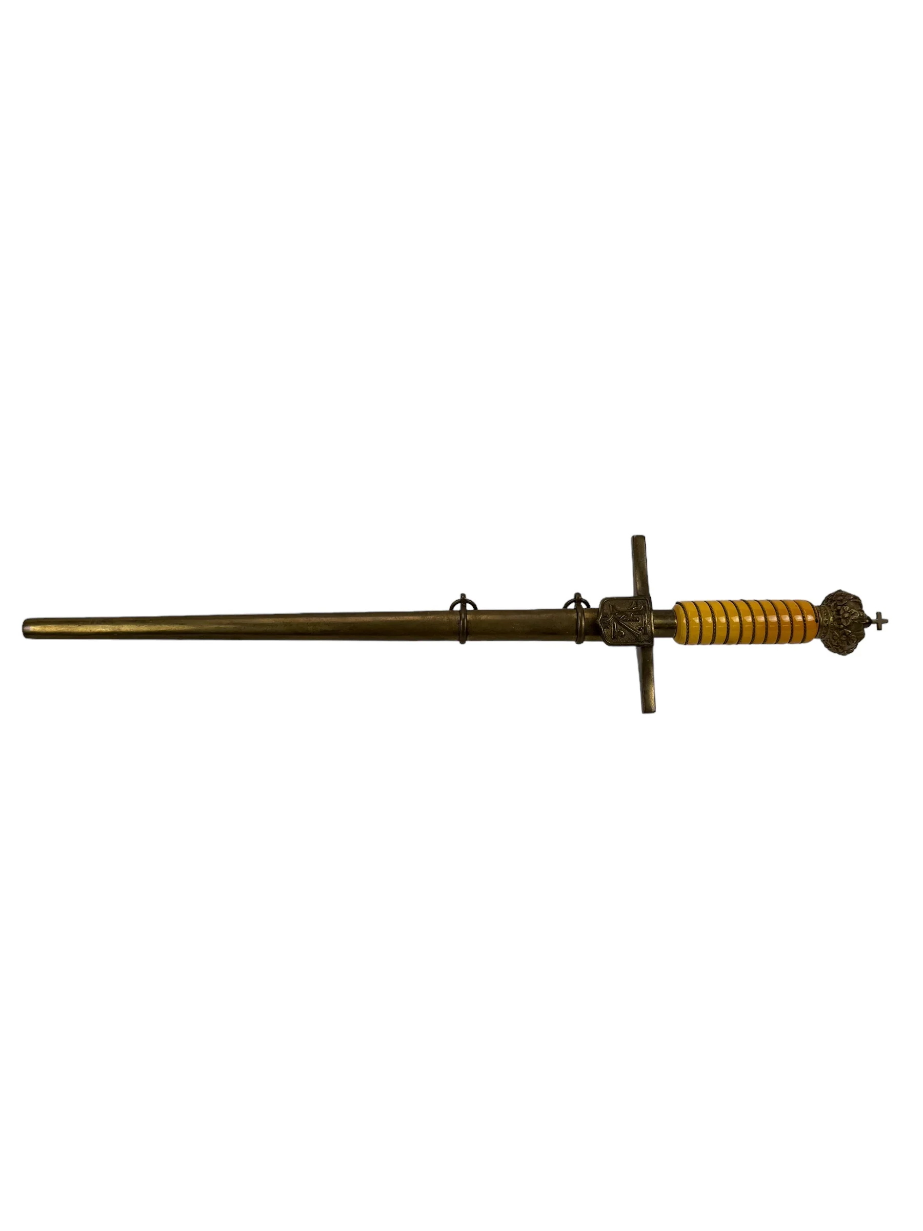Rare Italian WW2 Era Pre-Mussolini Army Officers Dagger with Sheath - Image 2