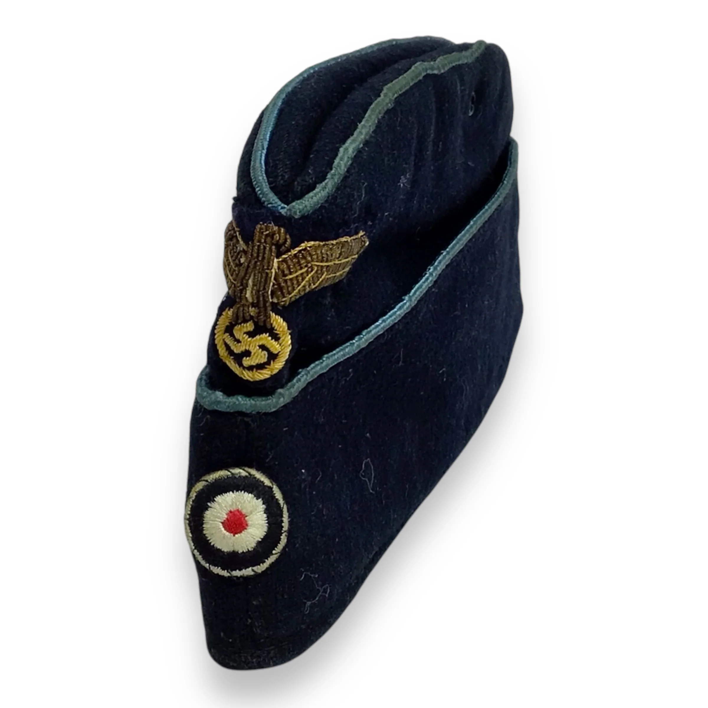 Rare WW2 Kriegsmarine U-Boat Transport and Supply Officer Overseas Cap - Image 5