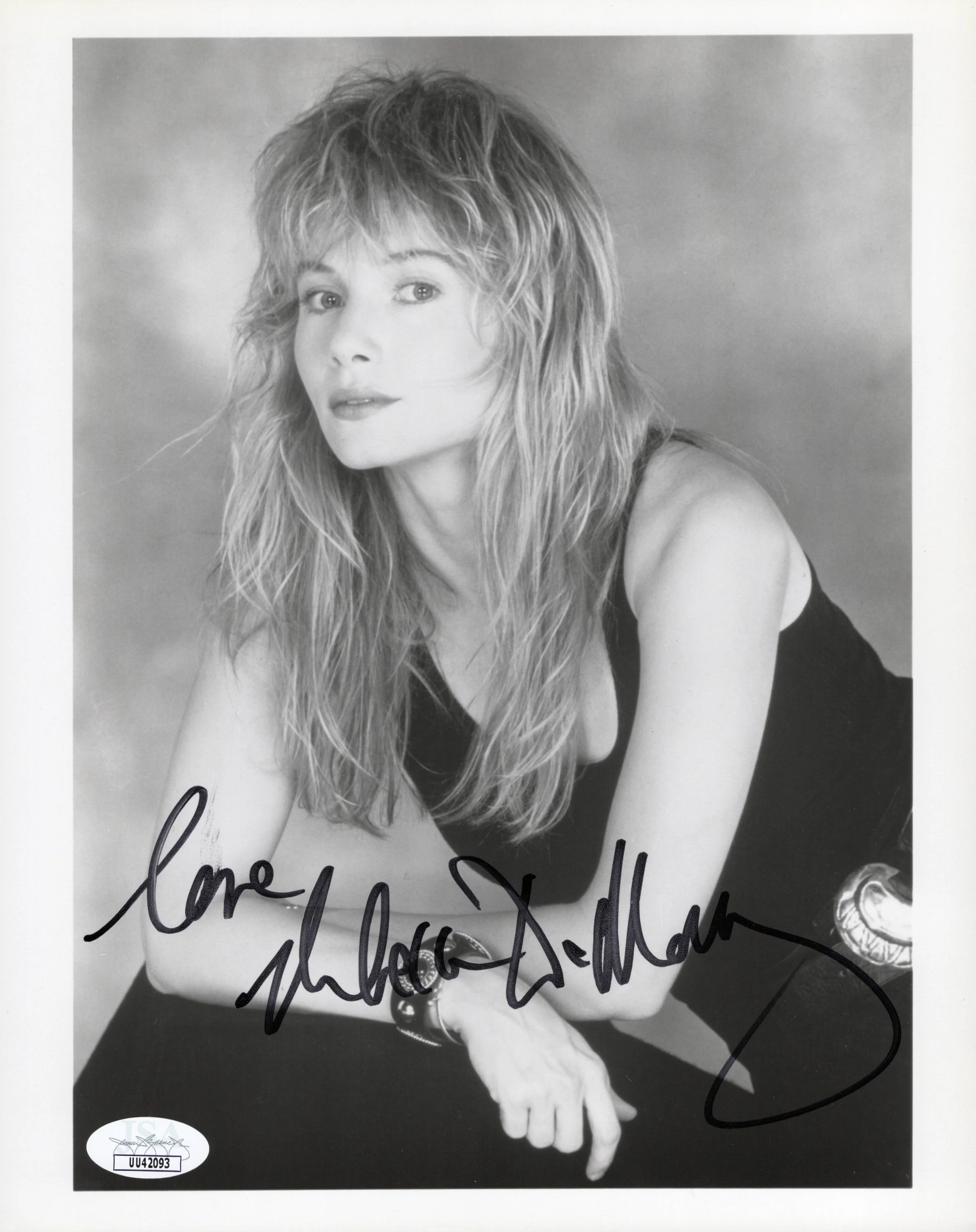 Rebecca De Mornay Signed 8x10 B&W Risky Business Photo – JSA Authenticated