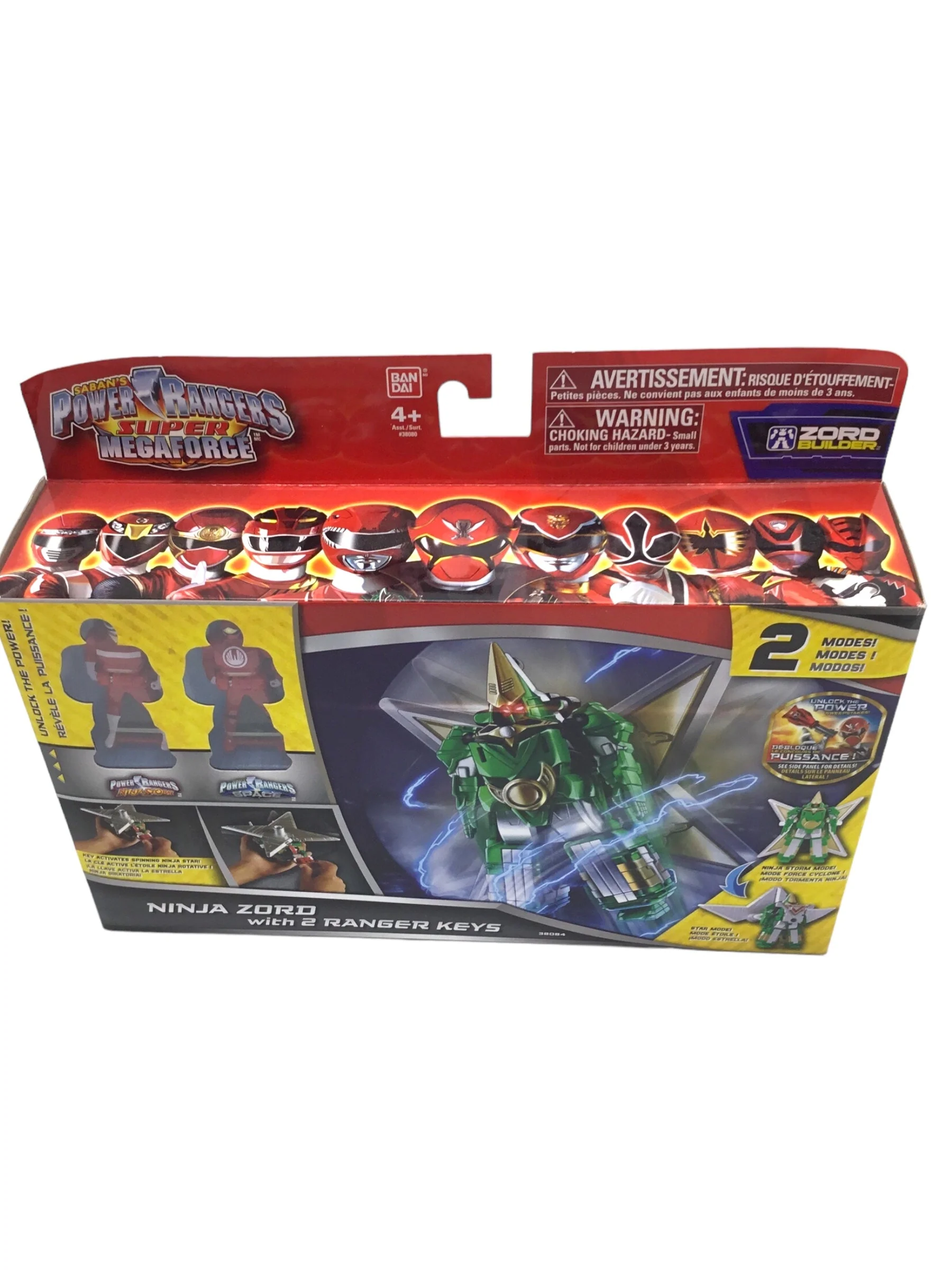 Saban's Power Rangers Super Mega Force Ninja Zord With 2 Ranger Keys