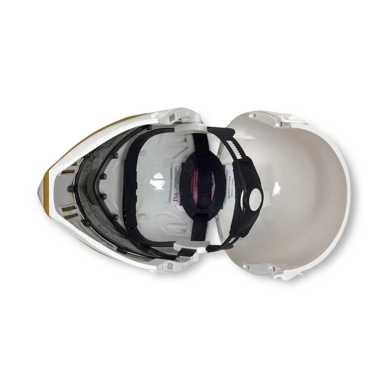 Saban's Power Rangers - White Ranger Helmet - Autographed - Image 13