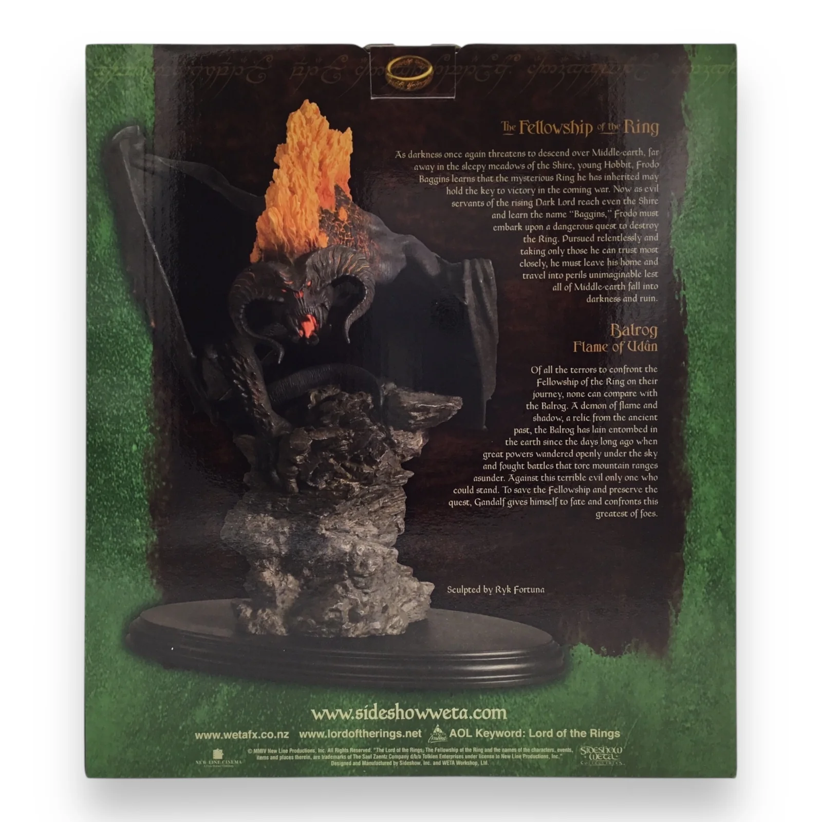 Sideshow WETA Balrog Flame of Udûn Statue – Lord of the Rings Fellowship of the Ring - Image 2