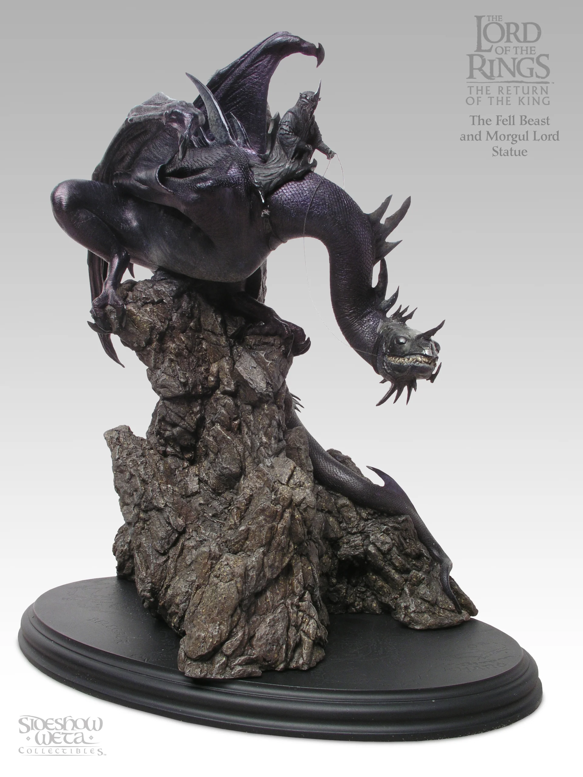 Sideshow WETA Fell Beast with Morgul Lord Statue – Lord of the Rings Return of the King - Image 5
