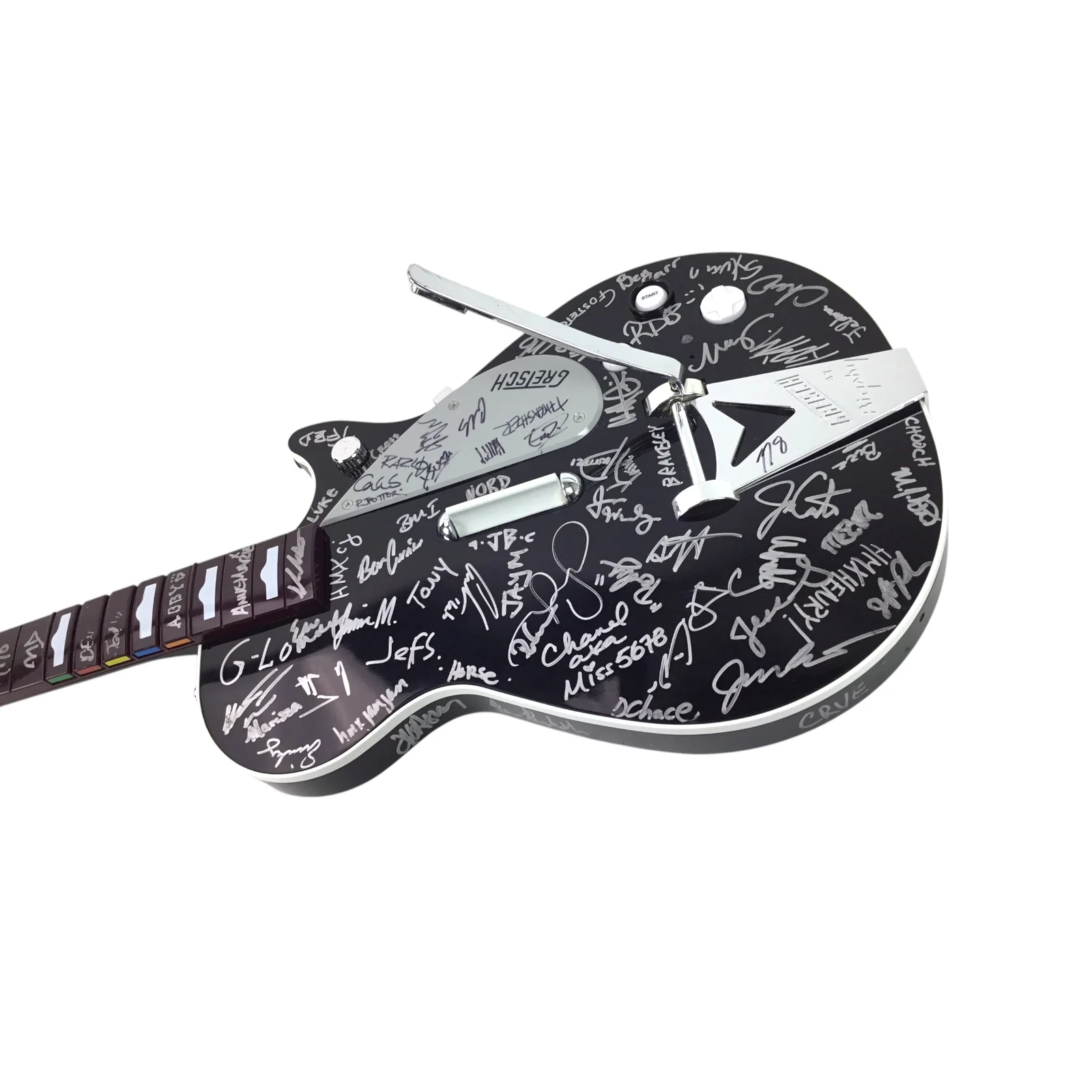 Signed Harmonix Rock Band Guitar - Development Team Autographed w/ Provenance - Image 4