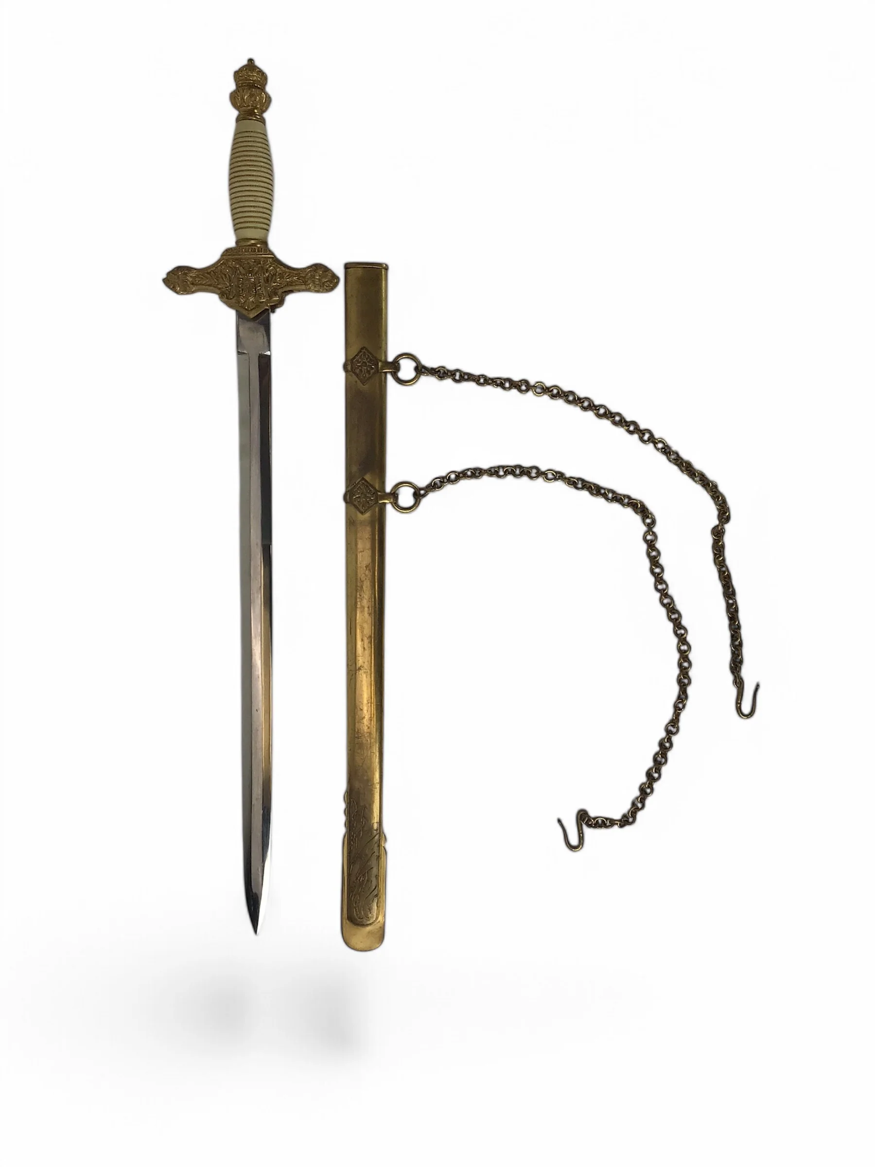 Spanish Military Academy Officer Cadet Dagger Model 1940 w/ Sheath - Image 5