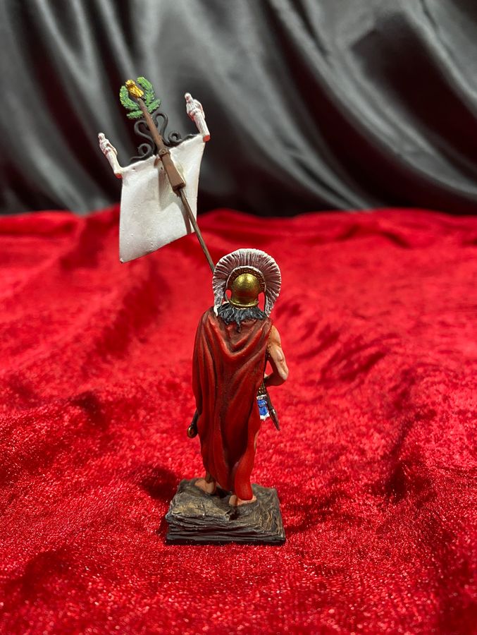 St. George Cross Figures #6019 Greek Athenian Flag Bearer hand casted & painted figure - Image 3