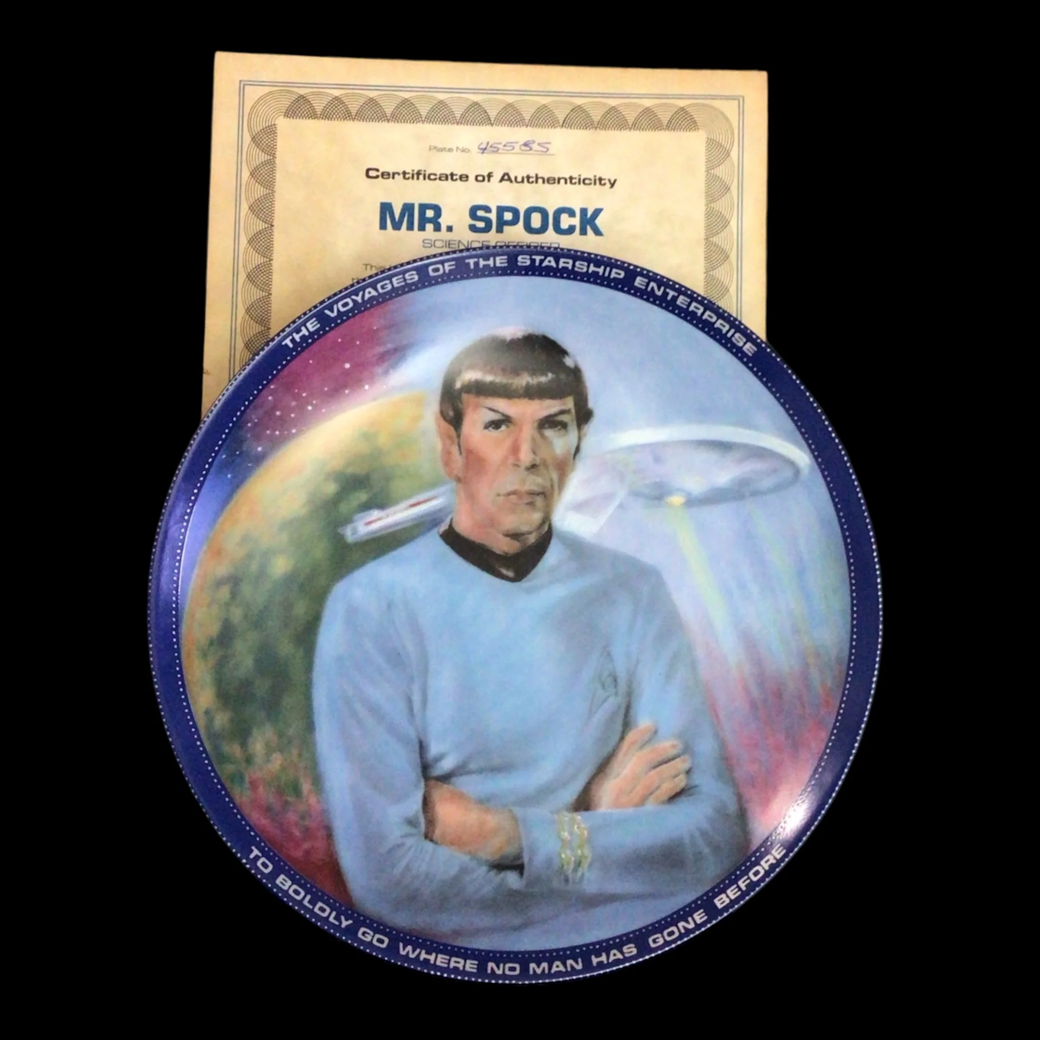 Star Trek Collector Plates "Voyages of the Starship Enterprise" Series Full Set - Image 5