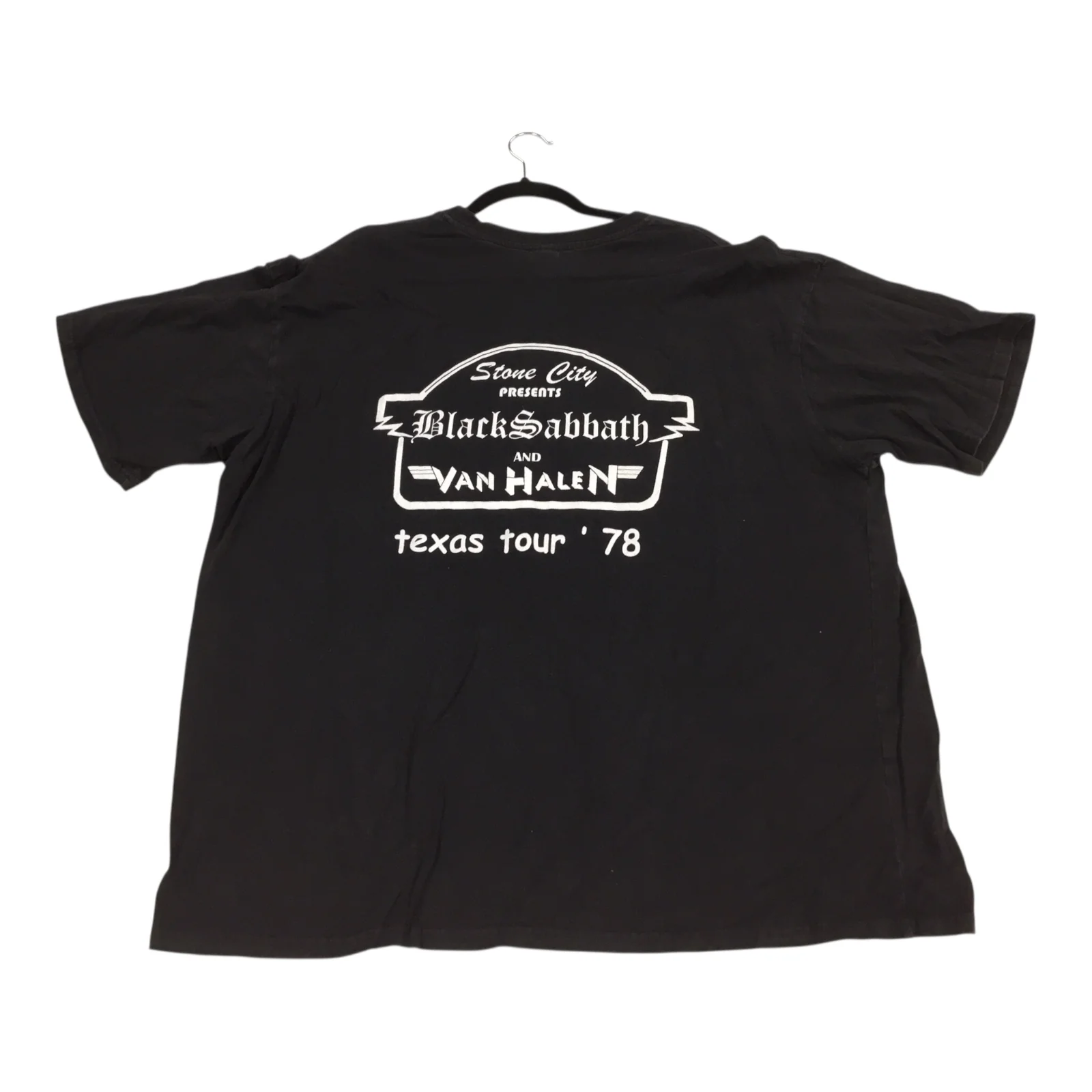 Stone City Presents Black Sabbath & Van Halen Texas Tour '78 Concert T-Shirt - Image 2