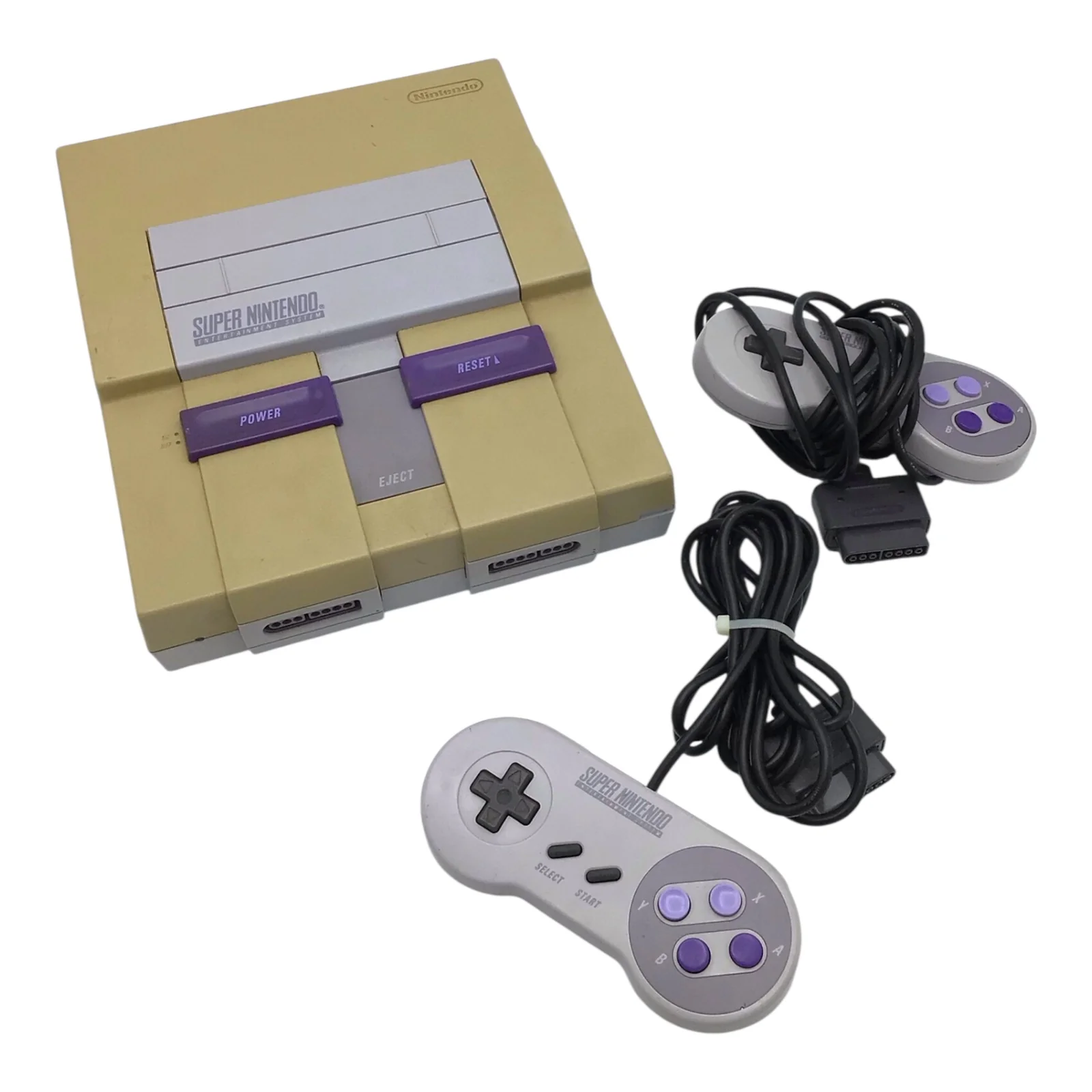 Super Nintendo Entertainment System (SNES) – Complete with Controllers & Cables - Image 3