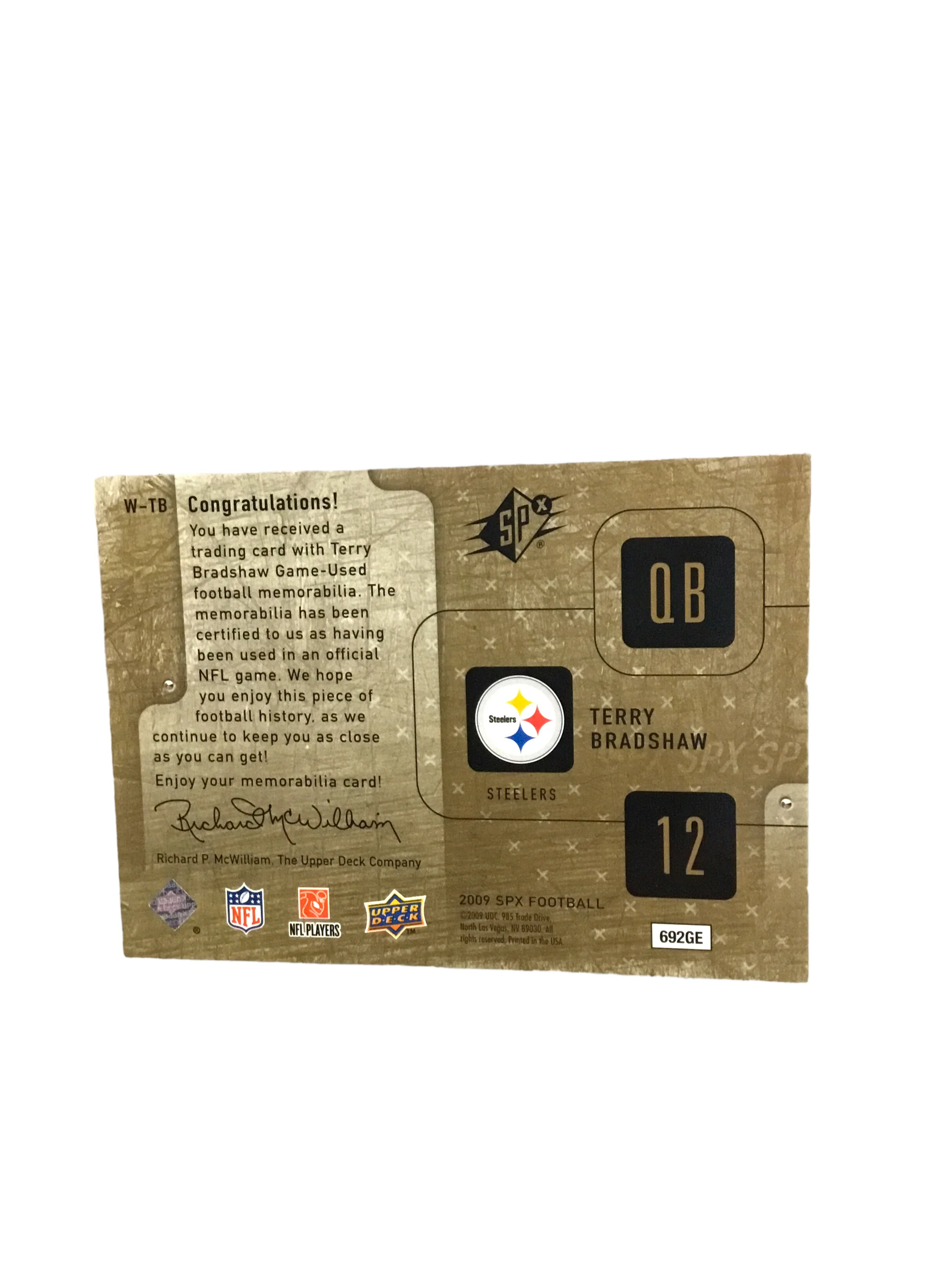 Terry Bradshaw Steelers Certified Authentic Autographed Mini-helmet Shadowbox - Image 8