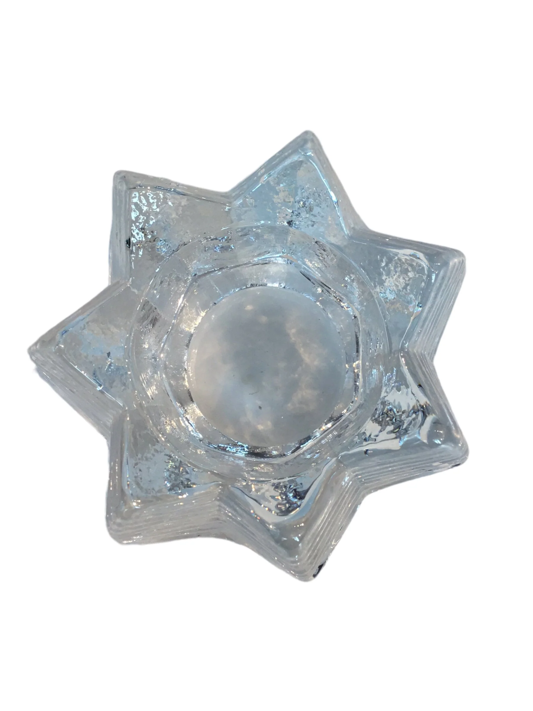 Textured Volcano Glass Candle Holder - Image 2