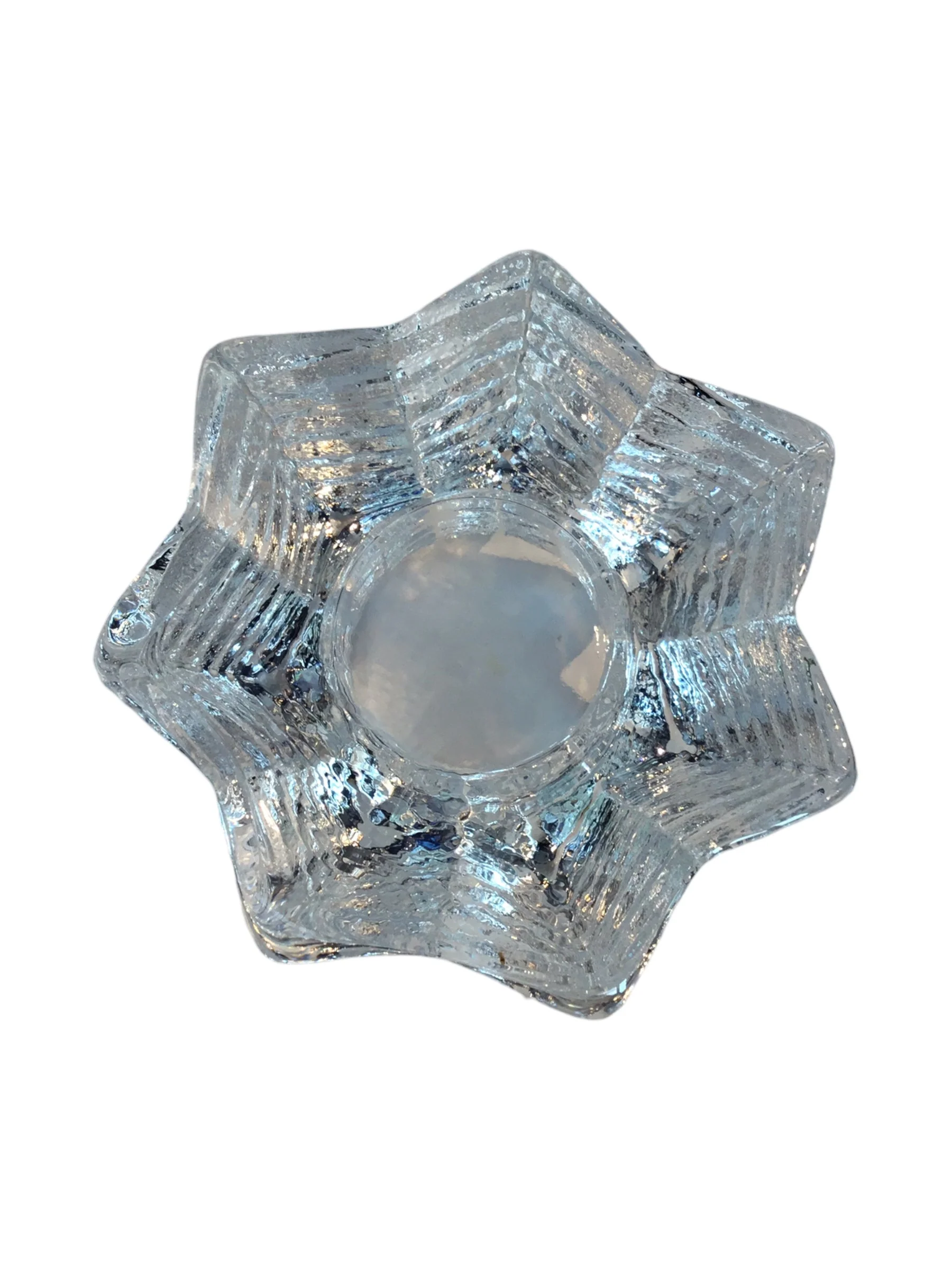 Textured Volcano Glass Candle Holder - Image 3