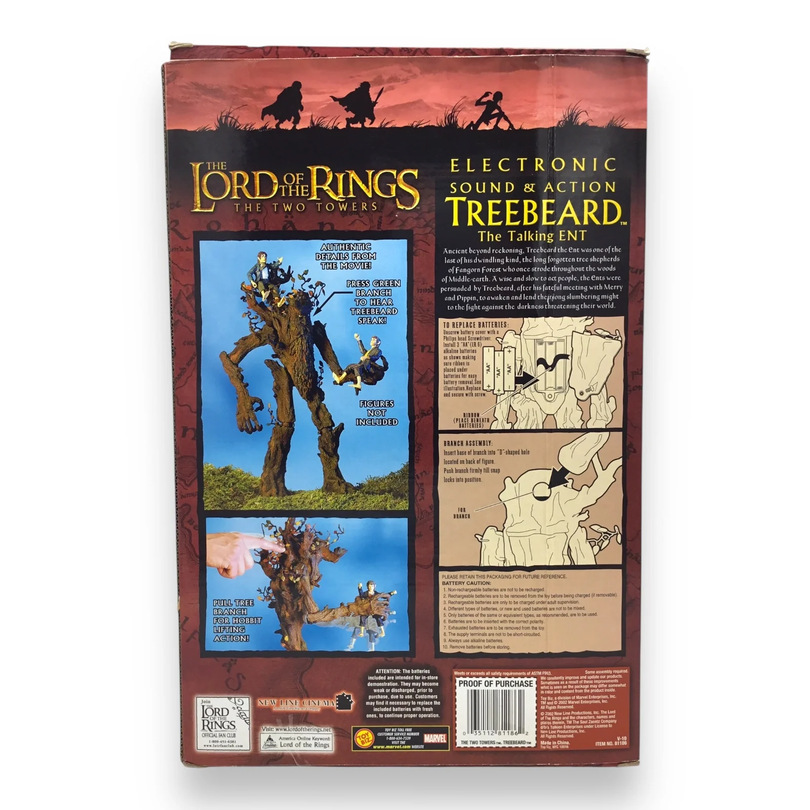 The Lord of the Rings: The Two Towers – Treebeard the Talking Ent (Toy Biz, 2002) - Image 3