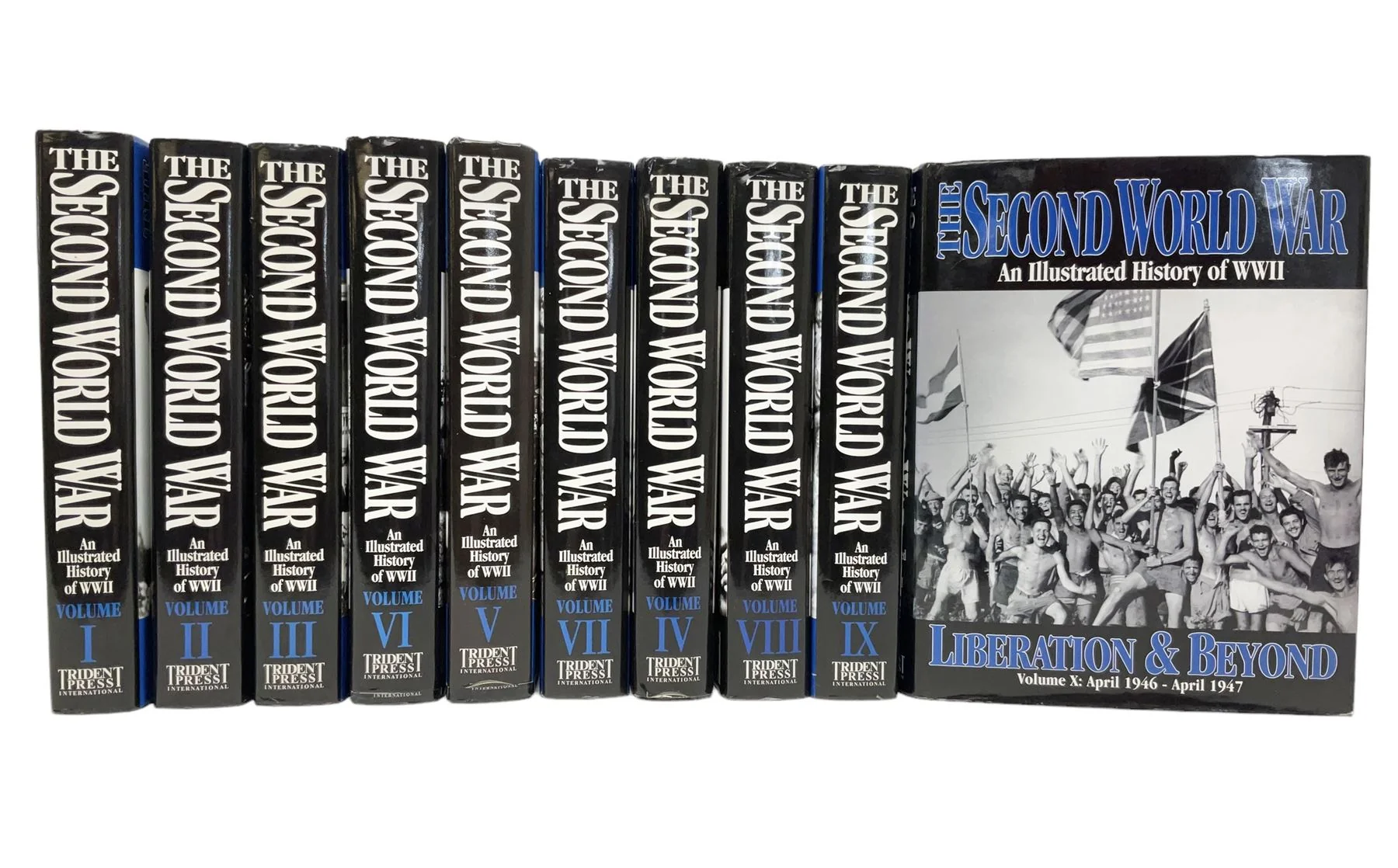 The Second World War – An Illustrated History of WWII (10-Volume Complete Set) Edited by Sir John Hammerton | Trident Press International, 2000