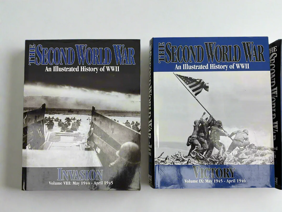 The Second World War – An Illustrated History of WWII (10-Volume Complete Set) Edited by Sir John Hammerton | Trident Press International, 2000 - Image 7